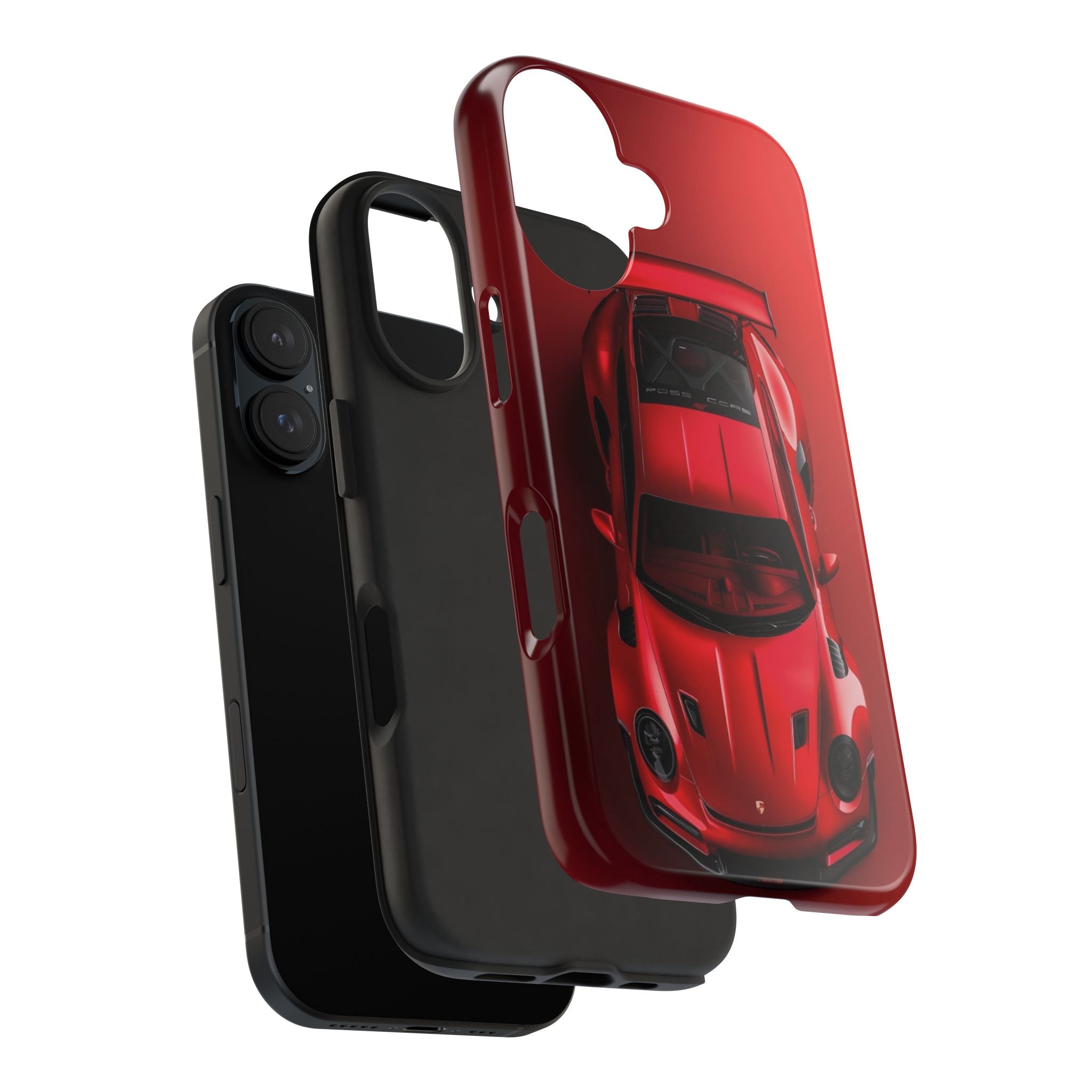 Sleek Sports Car Phone Cases for Automotive Enthusiasts, Durable Phone Covers, Car Lover Gifts, Stylish Tech Accessories, Red Racing Design