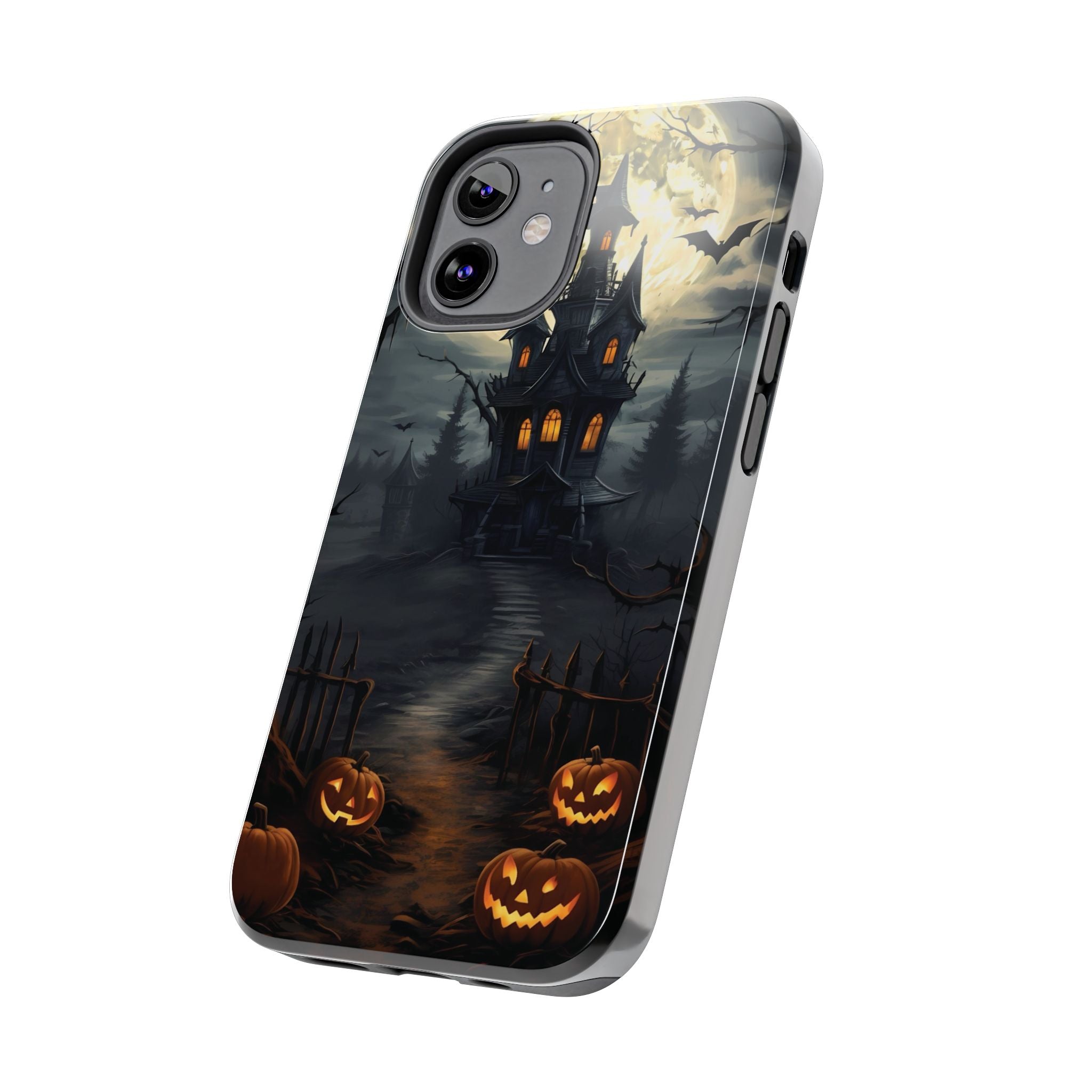 Halloween Haunted House Phone Cases, Tough Cases for Spooky Vibes, Gifts for Halloween Lovers, Ghostly Decor, Fall Accessories