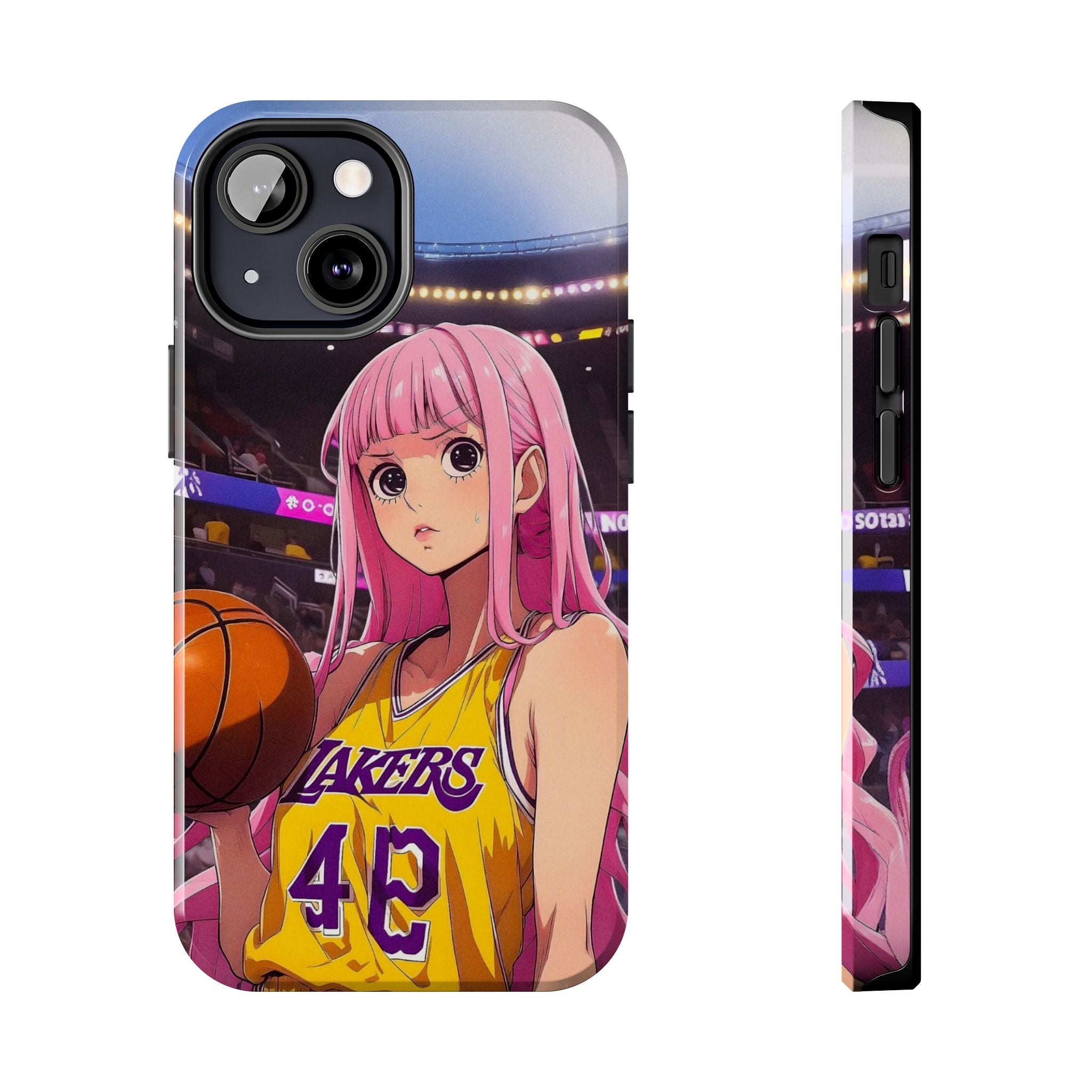Sporty Anime Phone Cases - Tough Protection, Unique Basketball Design, Gift for Fans, Durable Soft Case, Perfect for Sports Lovers