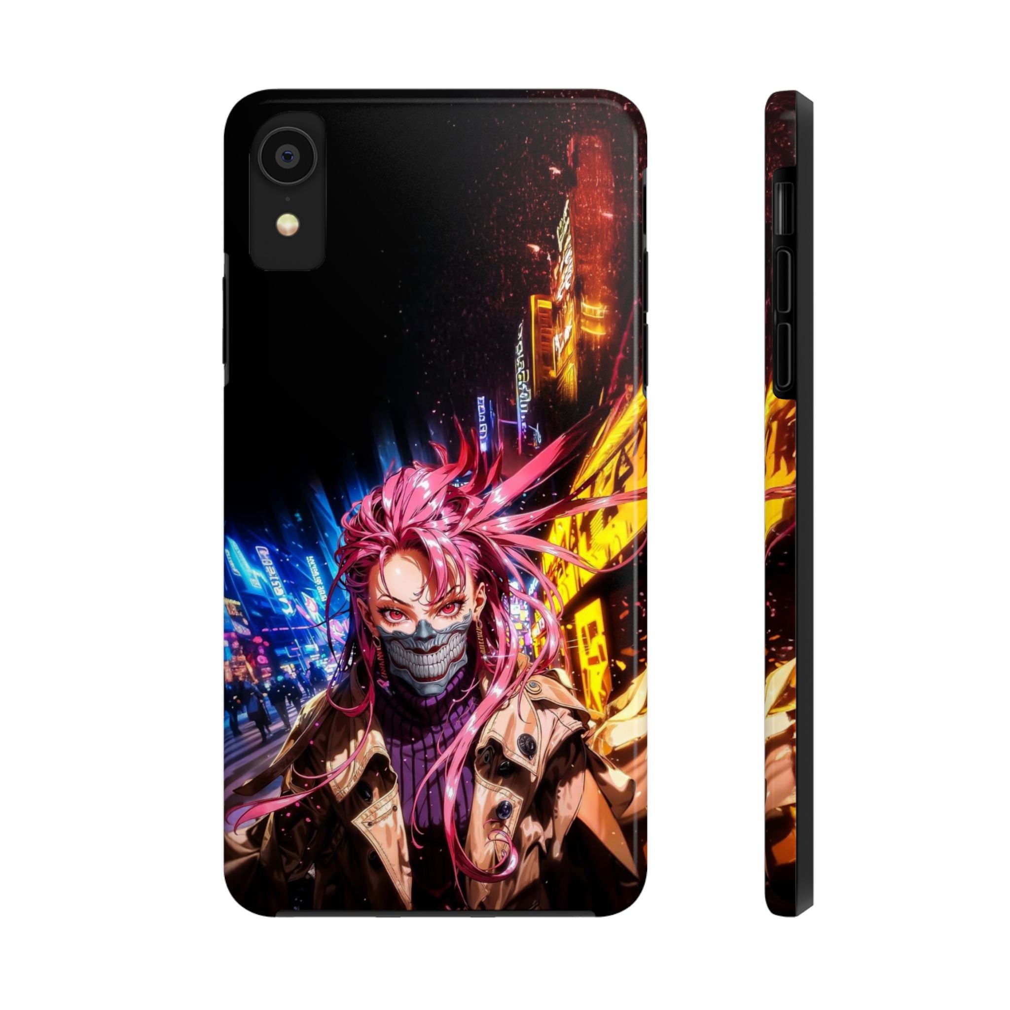 Vibrant Art Phone Case, Tough Phone Cases, Anime Phone Cover, Stylish Phone Protector, Unique Gift for Gamers, Colorful Accessory