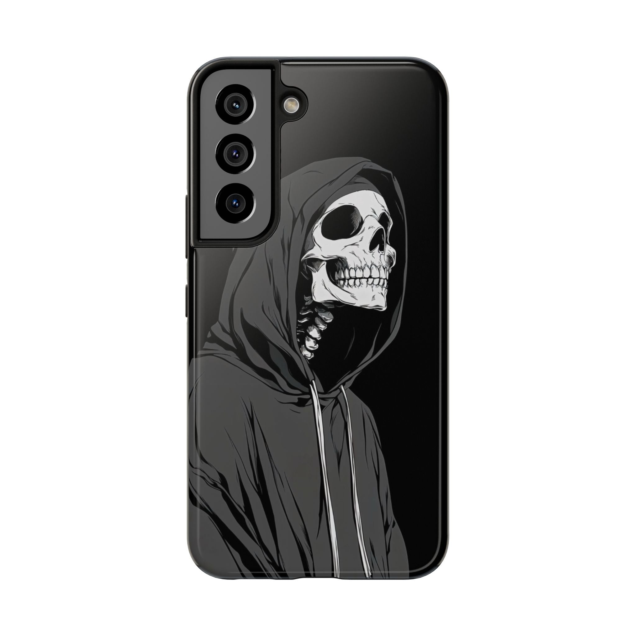 Edgy Skull Phone Cases, Protective Phone Cover, Goth Aesthetic, Halloween Decor, Unique Gift