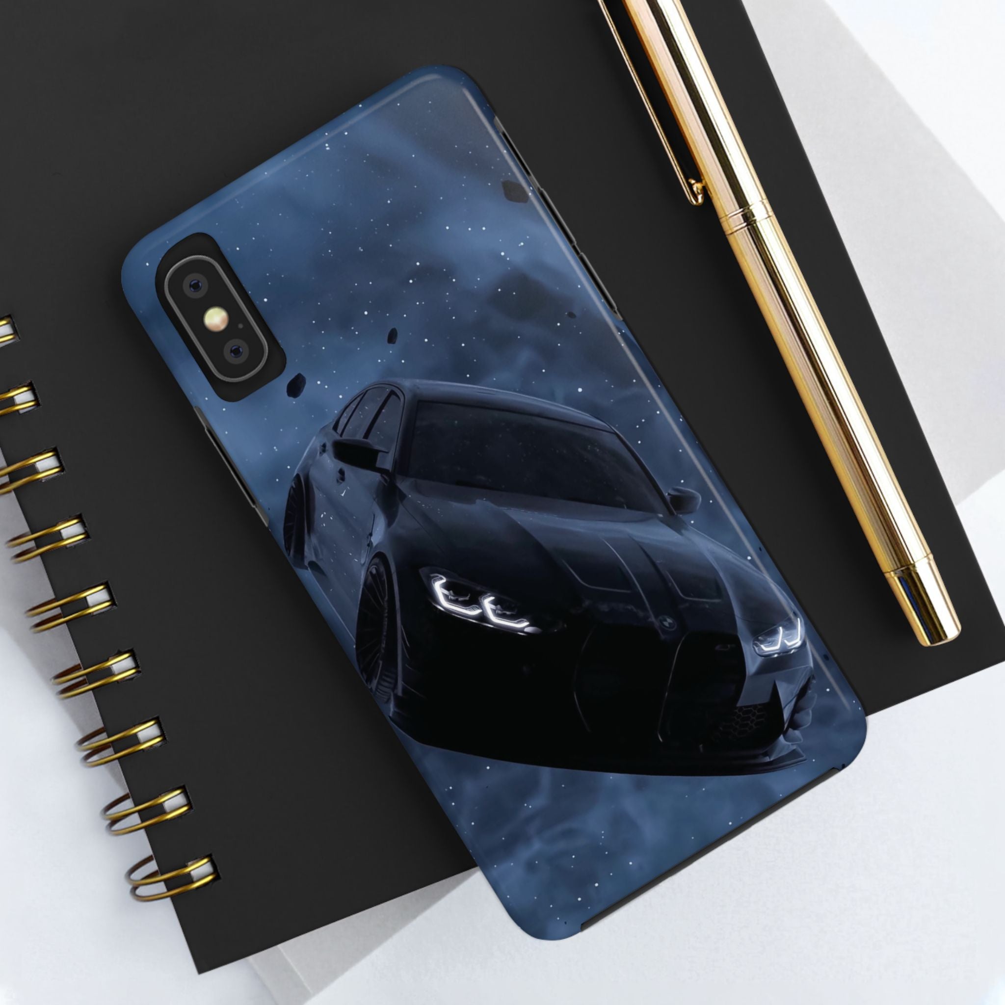 Car Enthusiast Phone Case | Tough Phone Cases, Car Lover Gift, Durable Cover, Automotive Accessories, Black Car Design
