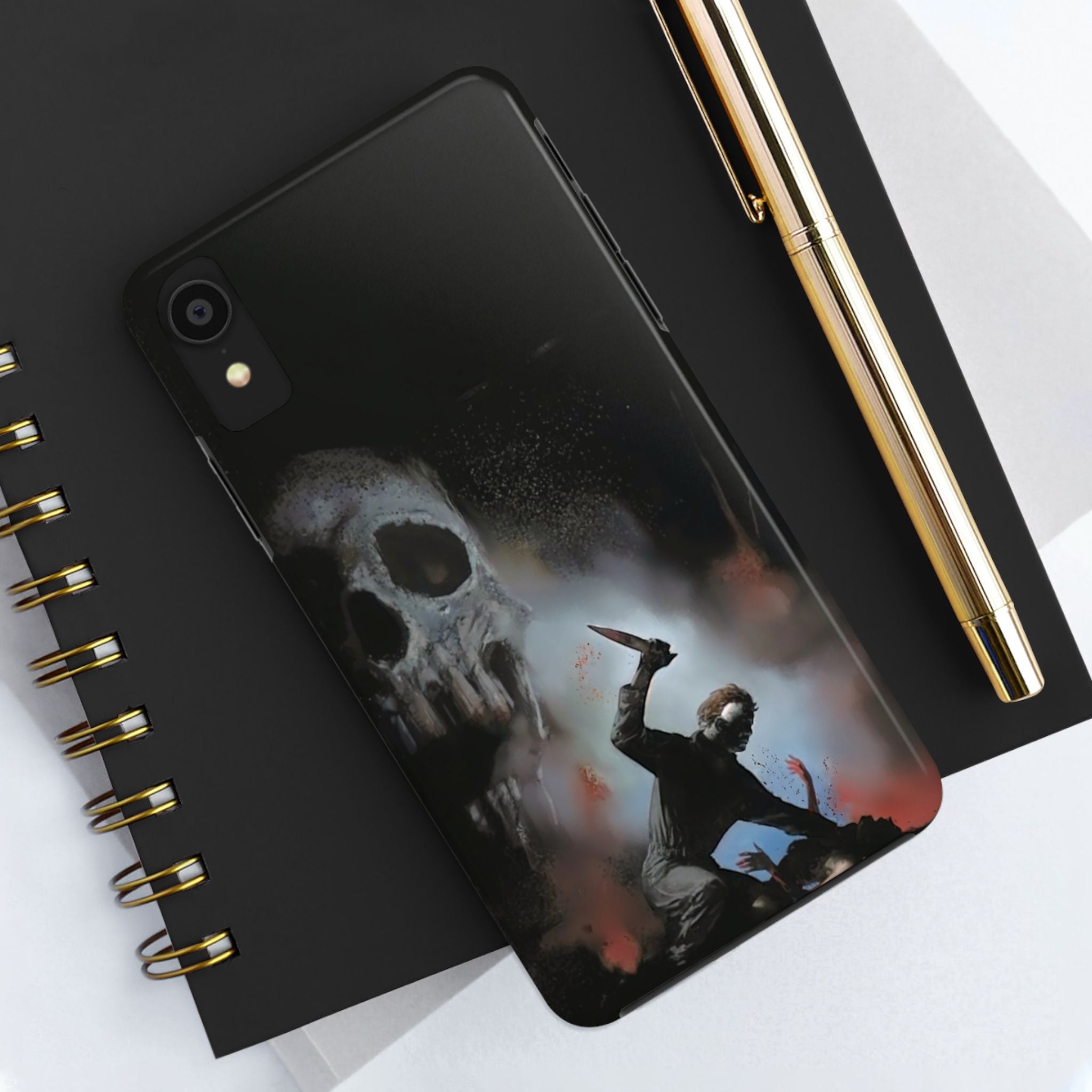 Gritty Horror Phone Cases for Fans, Tough Phone Cover, Unique Gift, Scary Design, Halloween Accessory, Movie Memorabilia