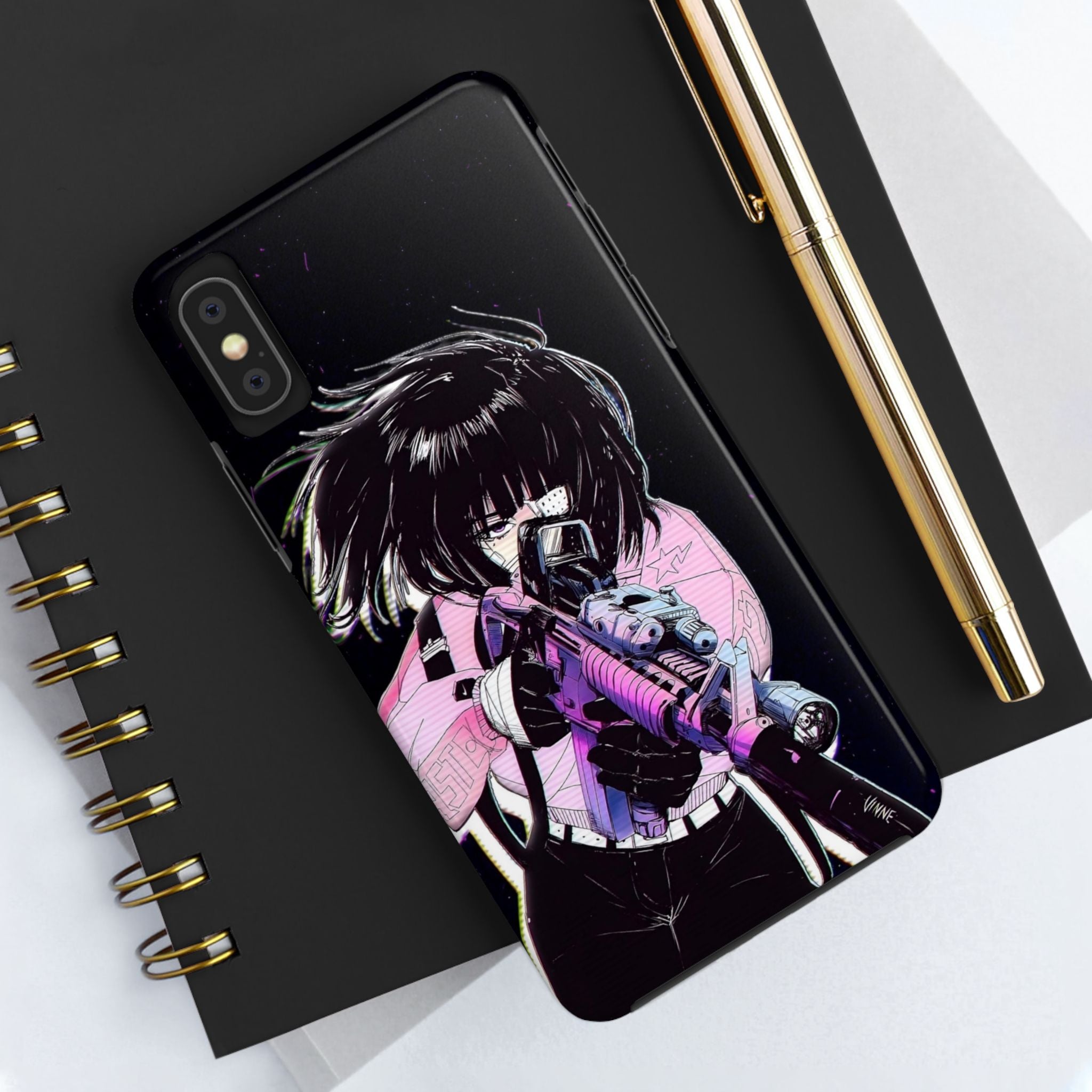 Anime-Style Tough Phone Cases with Edgy Designs, Perfect for Gamers, Cyberpunk Lovers, Gifts for Birthdays, Holidays, and Cosplay