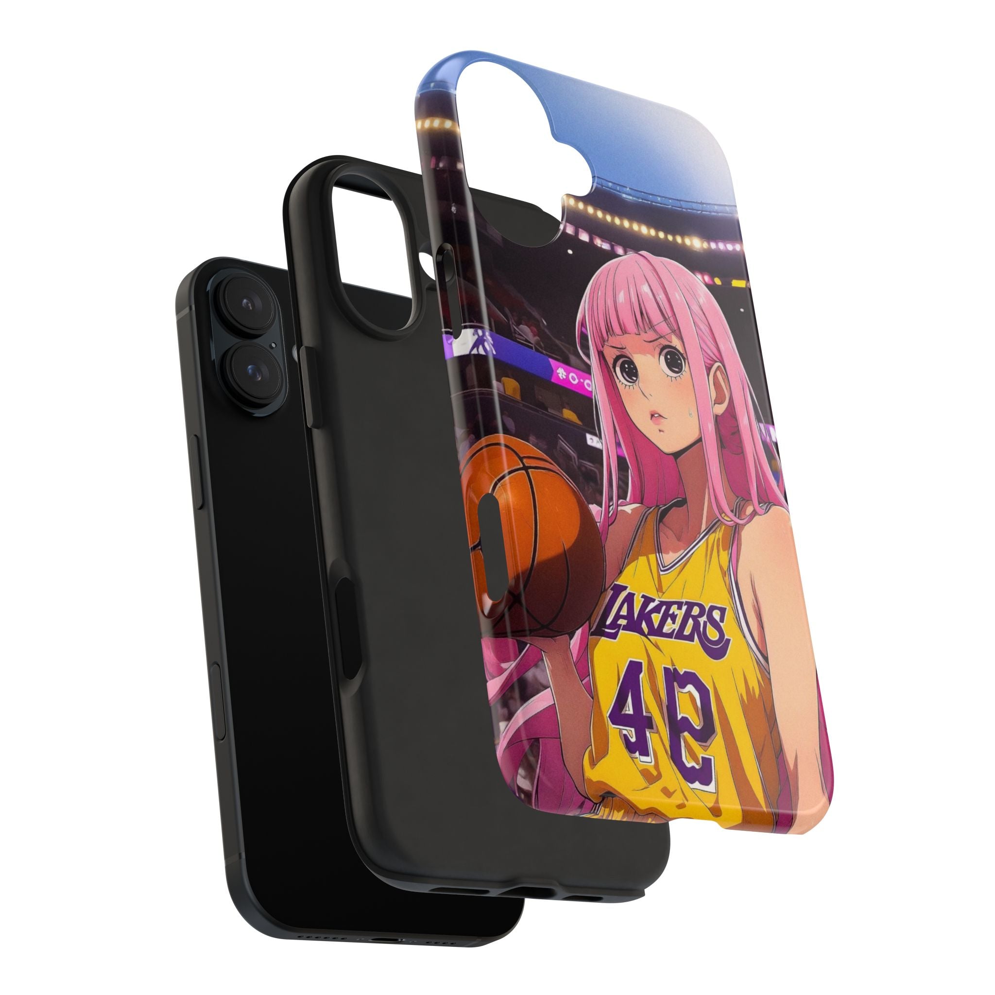 Sporty Anime Phone Cases - Tough Protection, Unique Basketball Design, Gift for Fans, Durable Soft Case, Perfect for Sports Lovers