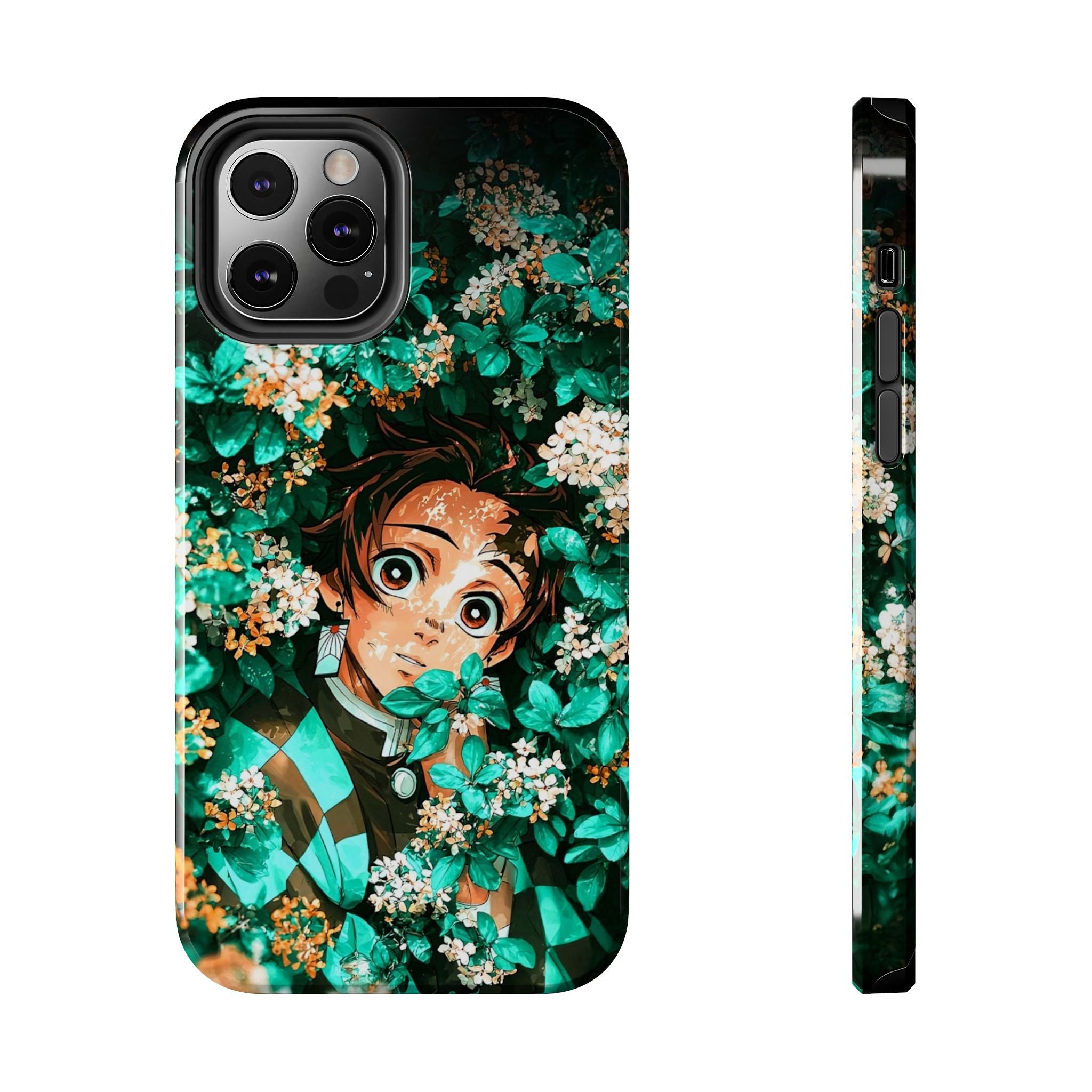 Floral Fantasy Tough Phone Cases | Trendy Phone Cover | Unique Gift for Nature Lovers | Durable Protection | Anime-Inspired Design