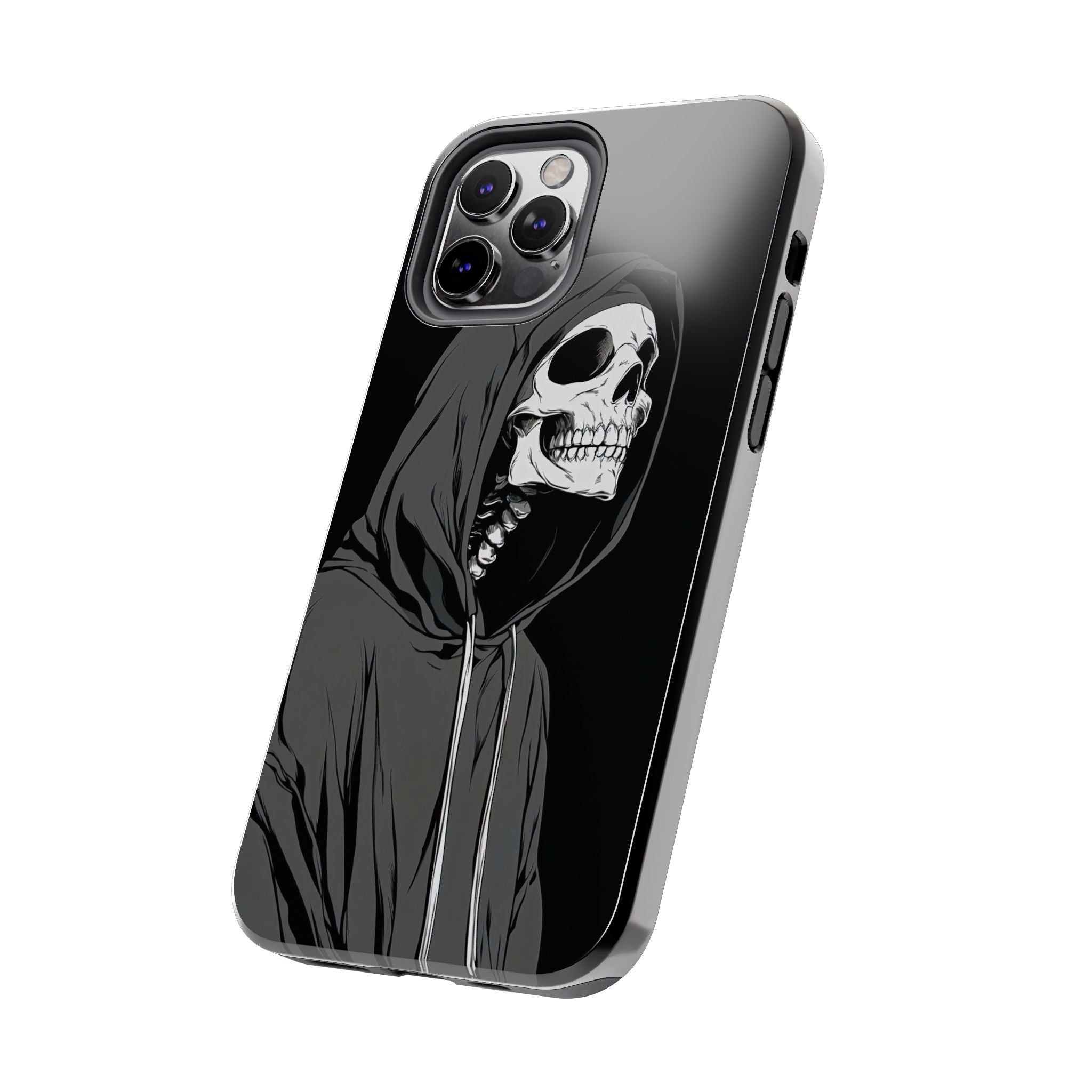 Edgy Skull Phone Cases, Protective Phone Cover, Goth Aesthetic, Halloween Decor, Unique Gift