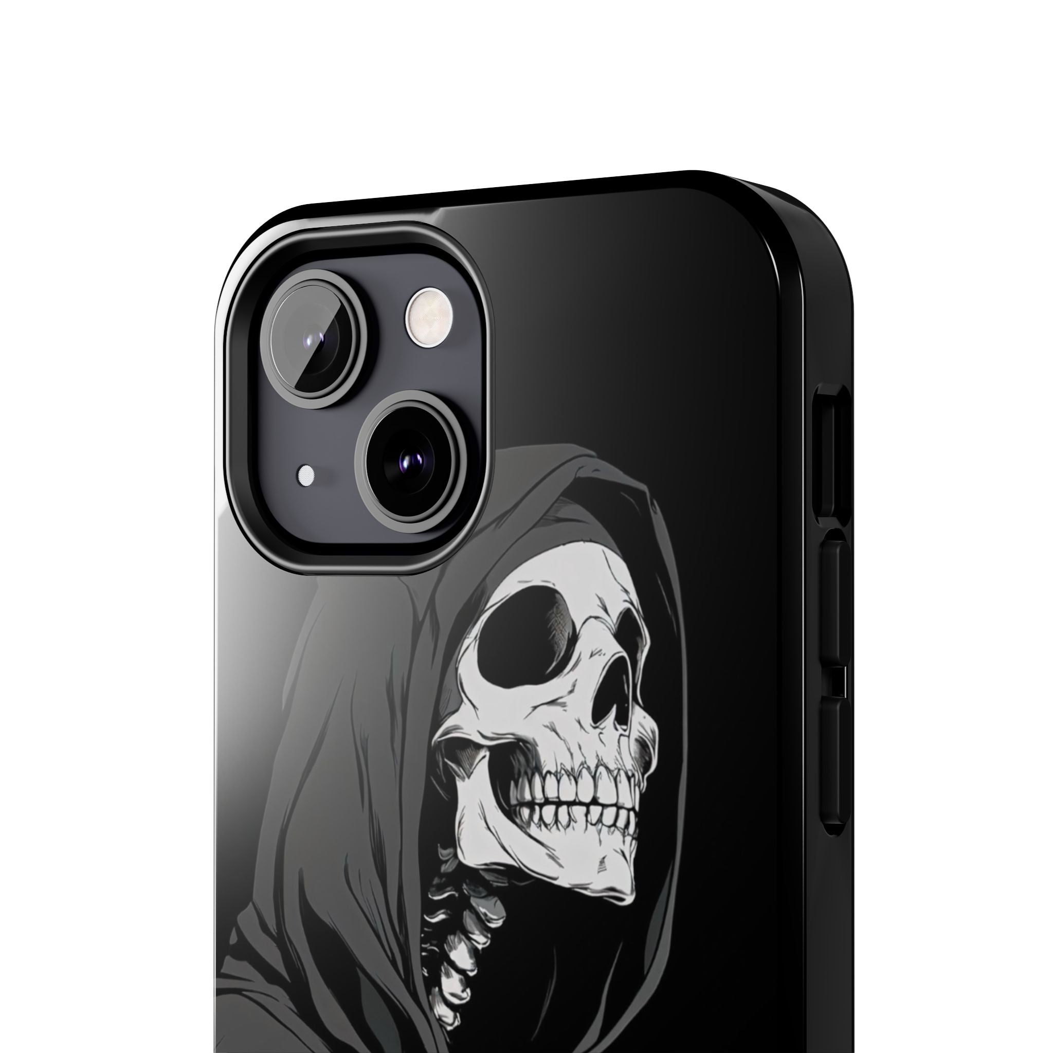 Edgy Skull Phone Cases, Protective Phone Cover, Goth Aesthetic, Halloween Decor, Unique Gift