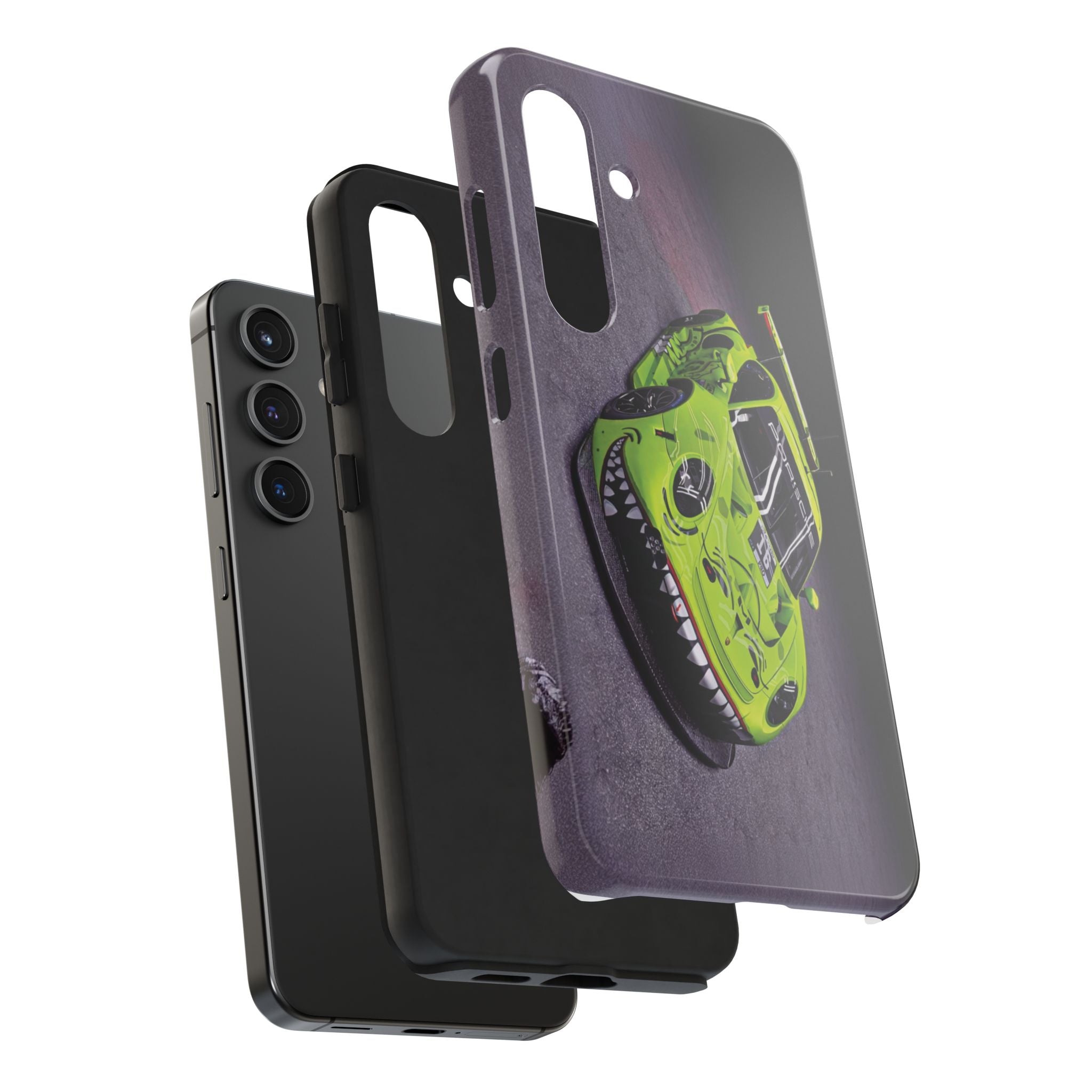 Vibrant Racing Phone Cases, Tough Car Protection, Gift for Car Lovers, Personalized Auto-Themed Accessories, Unique Tech Gifts