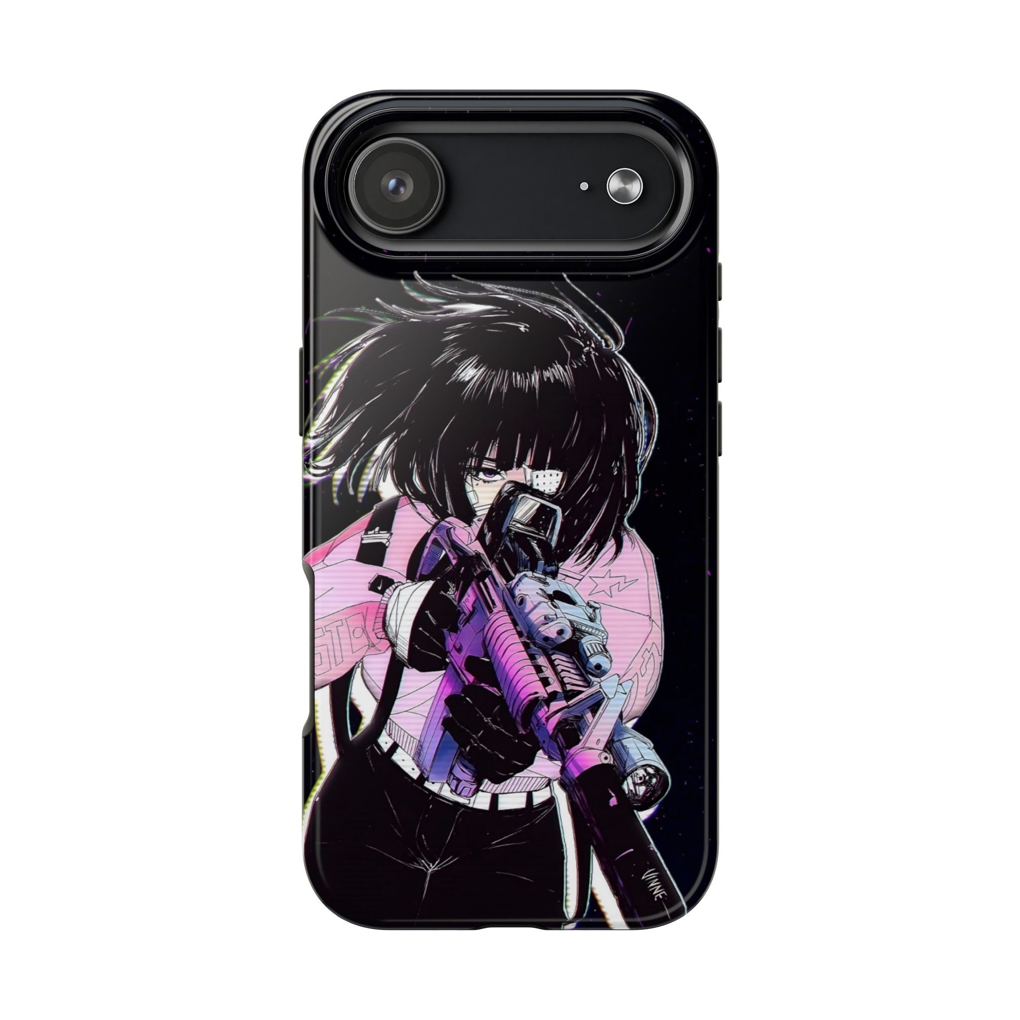 Anime-Style Tough Phone Cases with Edgy Designs, Perfect for Gamers, Cyberpunk Lovers, Gifts for Birthdays, Holidays, and Cosplay