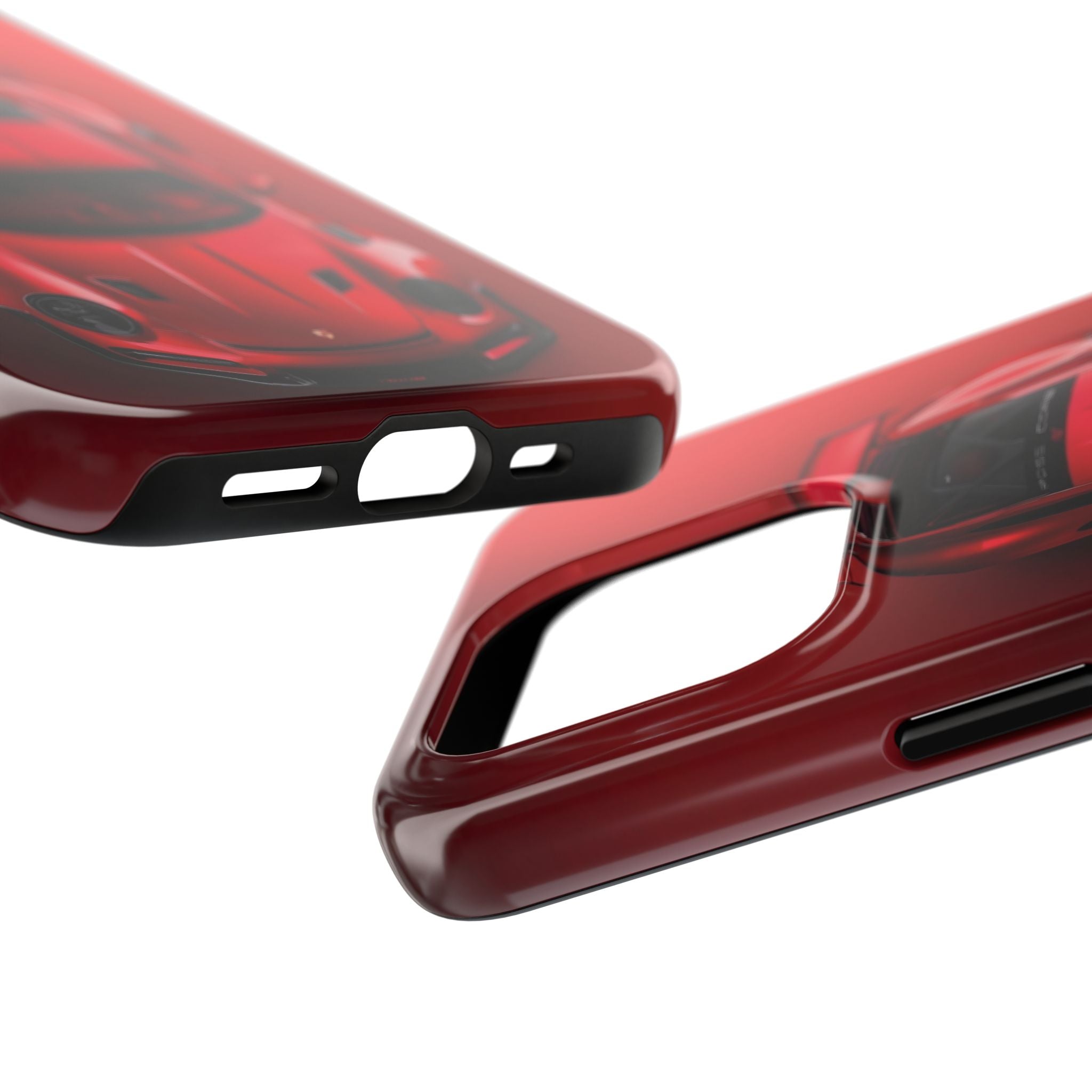 Sleek Sports Car Phone Cases for Automotive Enthusiasts, Durable Phone Covers, Car Lover Gifts, Stylish Tech Accessories, Red Racing Design