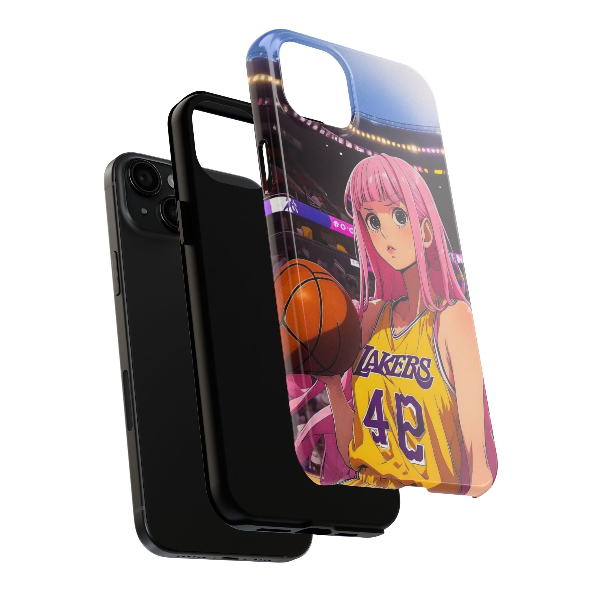 Sporty Anime Phone Cases - Tough Protection, Unique Basketball Design, Gift for Fans, Durable Soft Case, Perfect for Sports Lovers