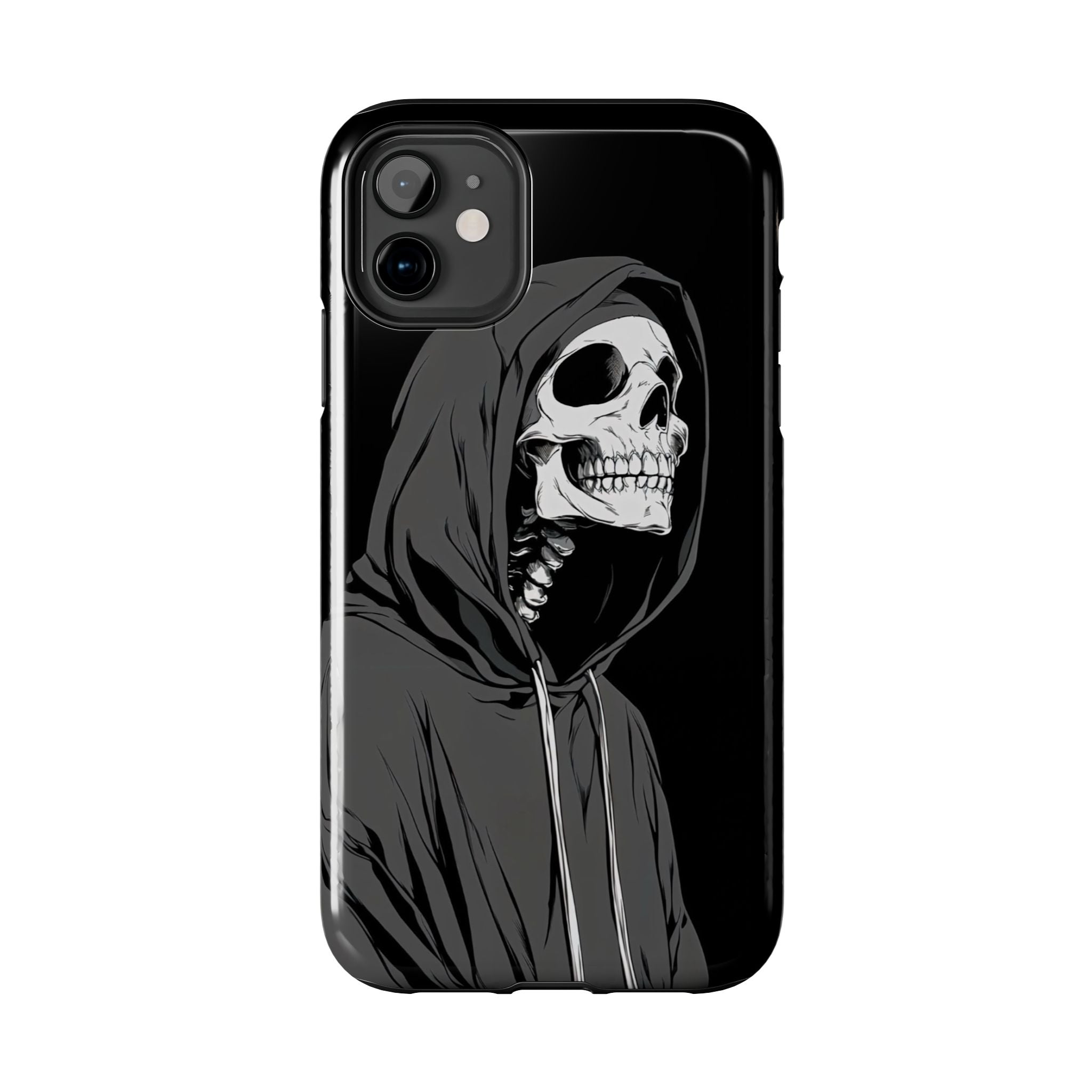 Edgy Skull Phone Cases, Protective Phone Cover, Goth Aesthetic, Halloween Decor, Unique Gift