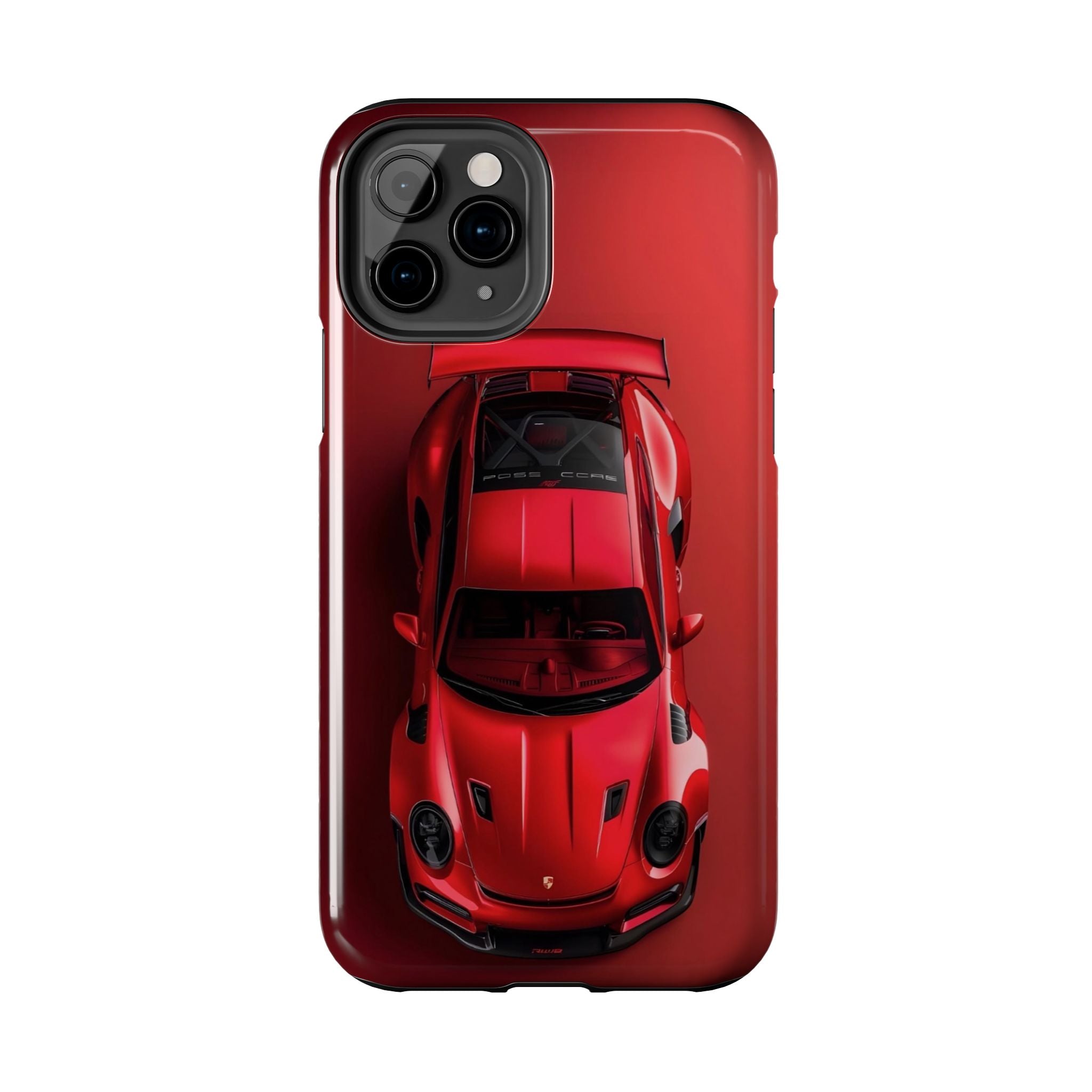 Sleek Sports Car Phone Cases for Automotive Enthusiasts, Durable Phone Covers, Car Lover Gifts, Stylish Tech Accessories, Red Racing Design