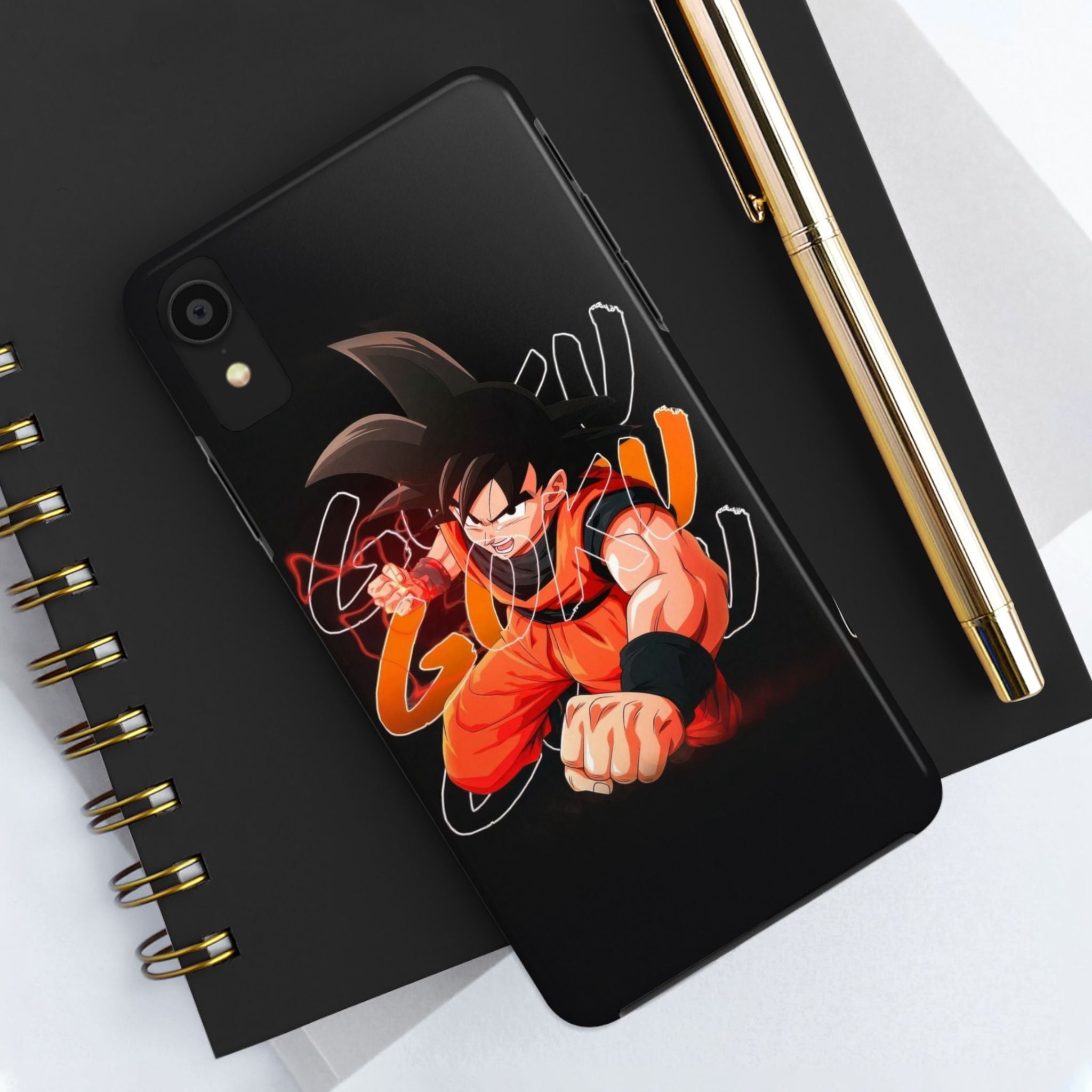 Anime Tough Phone Cases, Goku Strength Case, Durable Phone Cover, Gaming Phone Accessory, Cartoon Phone Case, Gift for Fans