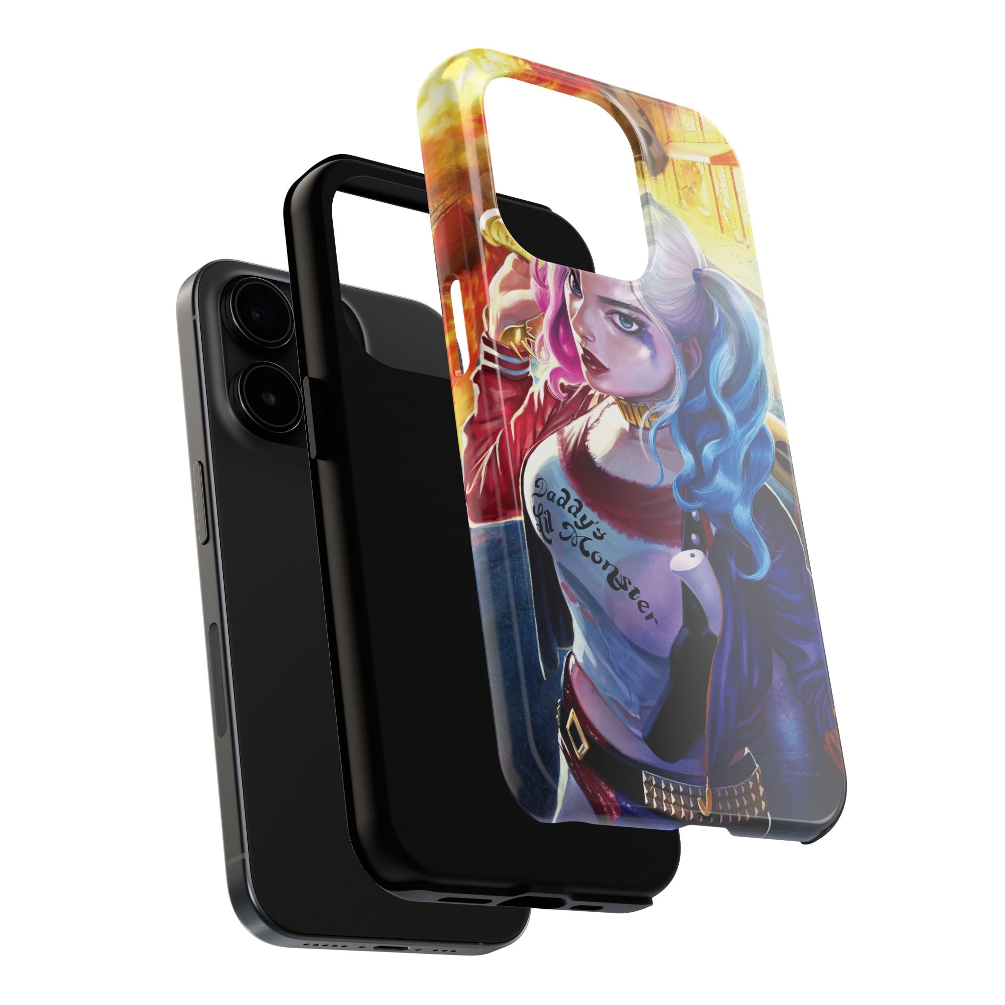 Harley Quinn Tough Phone Cases, Stylish Phone Protector for Women, Anime Style Mobile Cover, Unique Gift for Gamers, Pop Culture Accessories