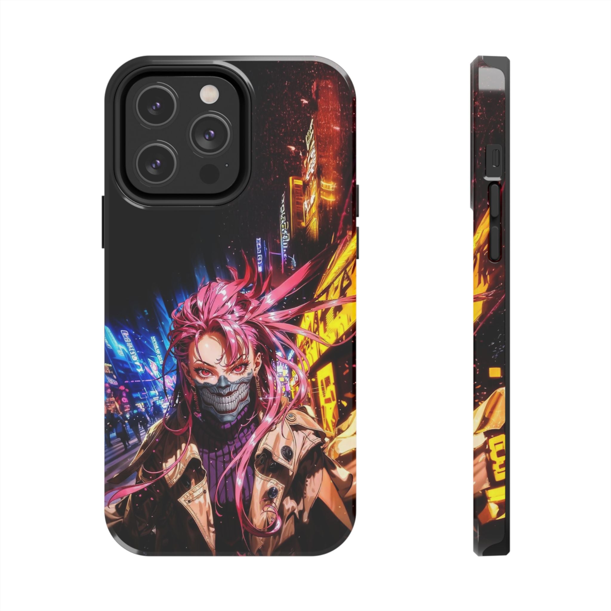 Vibrant Art Phone Case, Tough Phone Cases, Anime Phone Cover, Stylish Phone Protector, Unique Gift for Gamers, Colorful Accessory