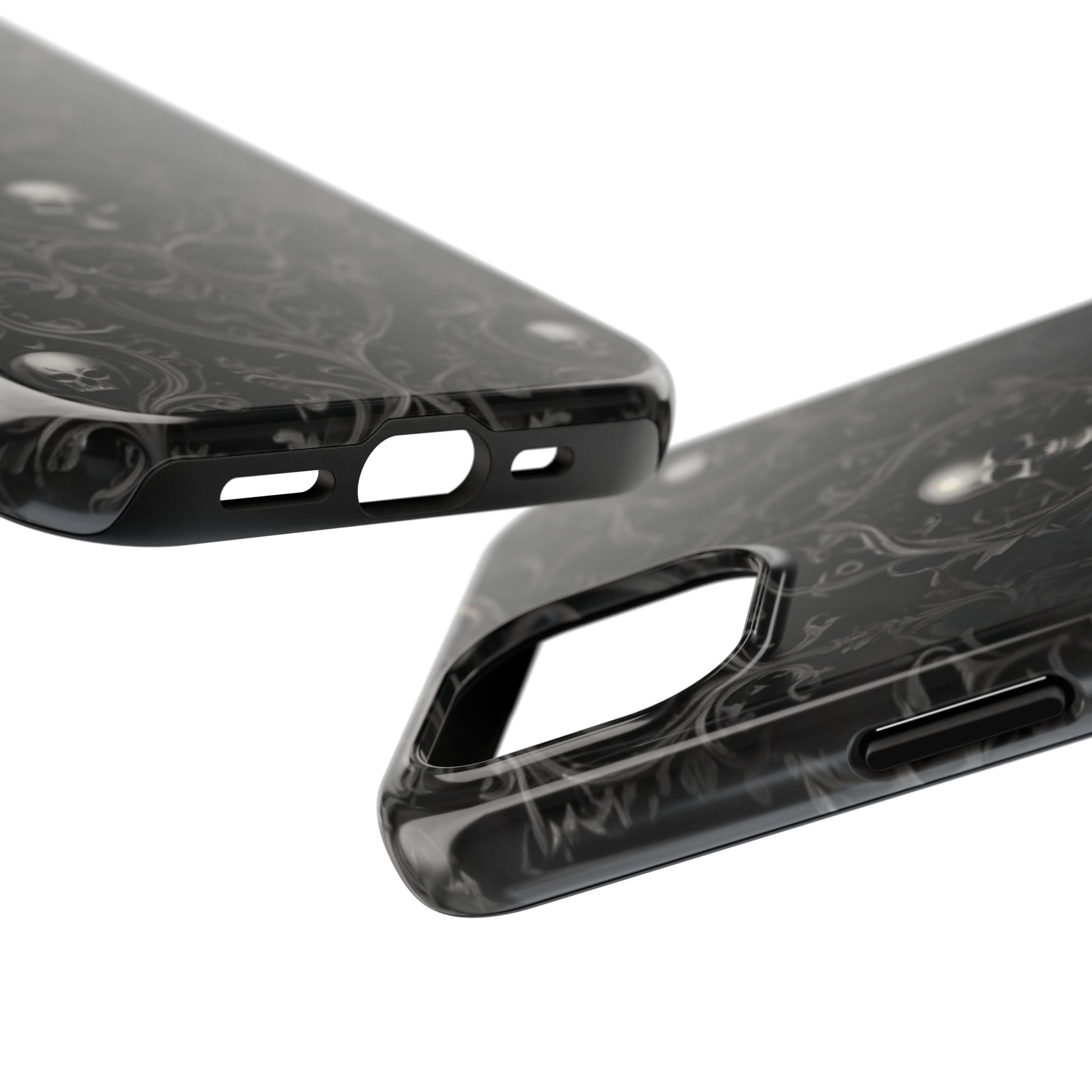 Gothic Skull Phone Cases - Tough Protection, Unique Gift for Halloween, Dark Aesthetic Accessory for Men and Women, Trendy Phone Cover