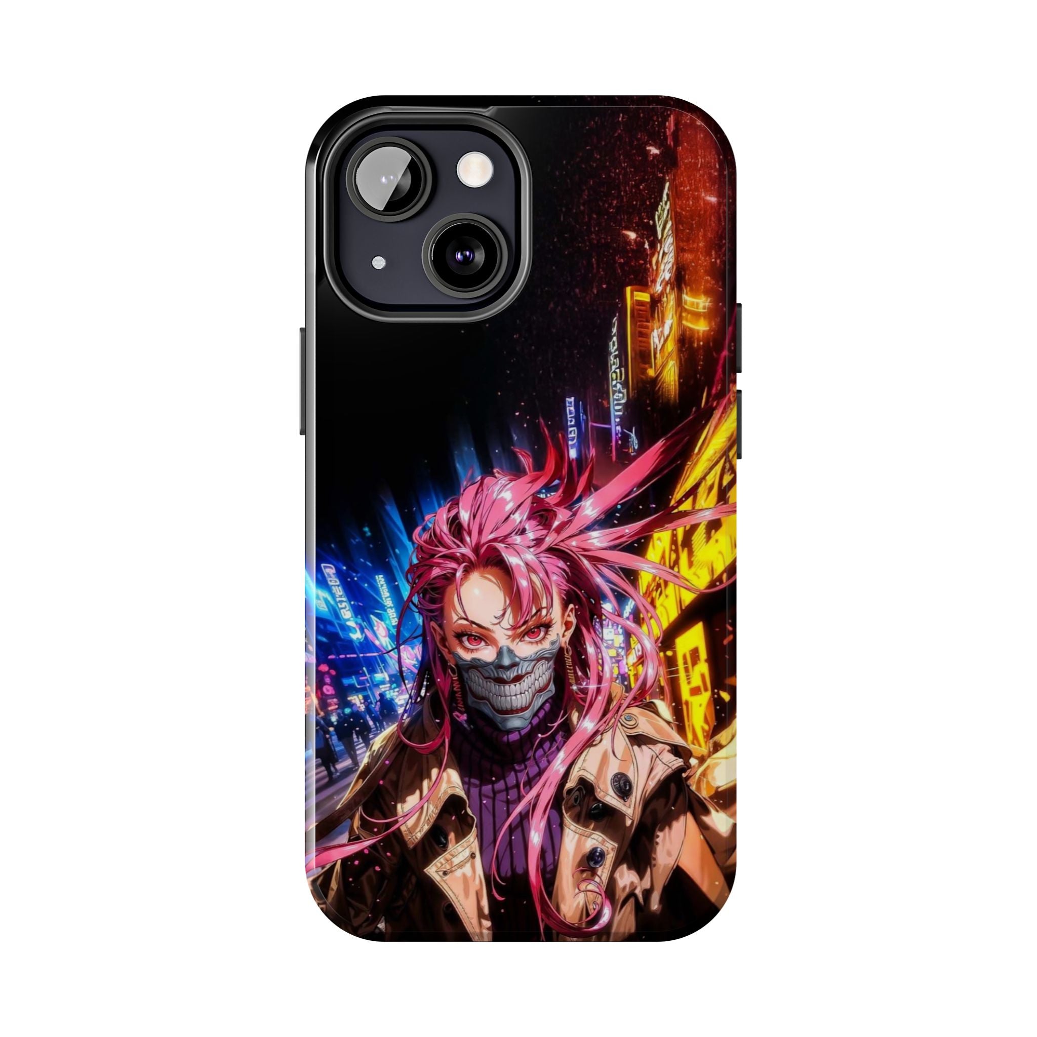 Vibrant Art Phone Case, Tough Phone Cases, Anime Phone Cover, Stylish Phone Protector, Unique Gift for Gamers, Colorful Accessory