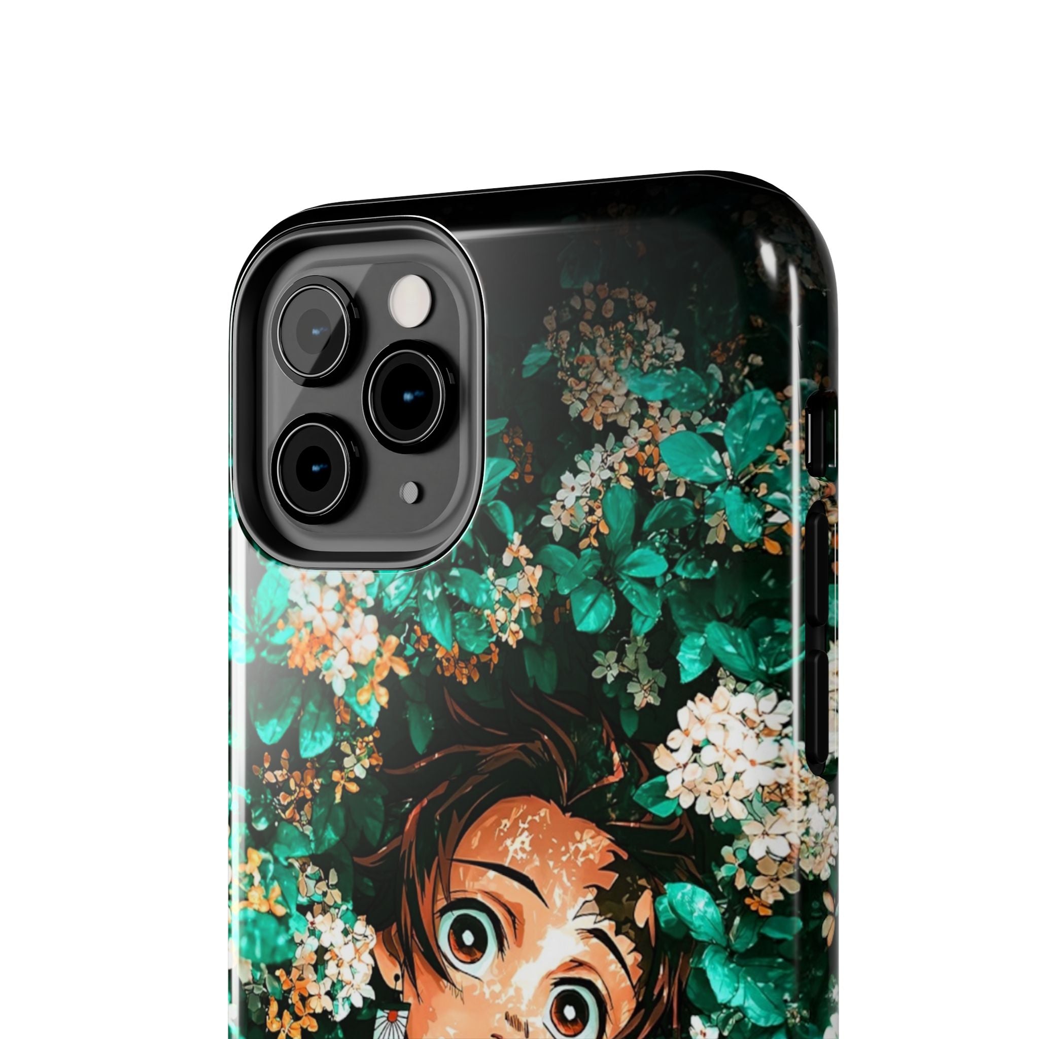 Floral Fantasy Tough Phone Cases | Trendy Phone Cover | Unique Gift for Nature Lovers | Durable Protection | Anime-Inspired Design