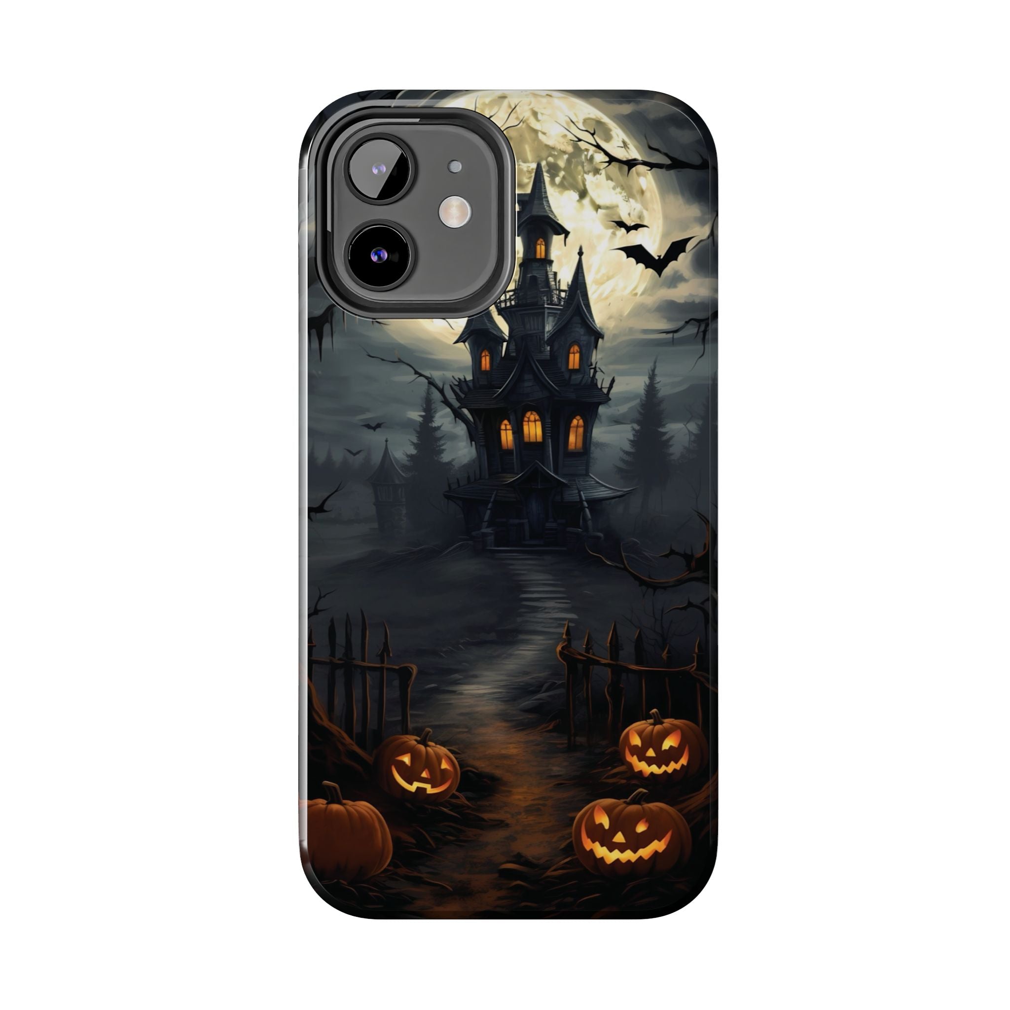 Halloween Haunted House Phone Cases, Tough Cases for Spooky Vibes, Gifts for Halloween Lovers, Ghostly Decor, Fall Accessories