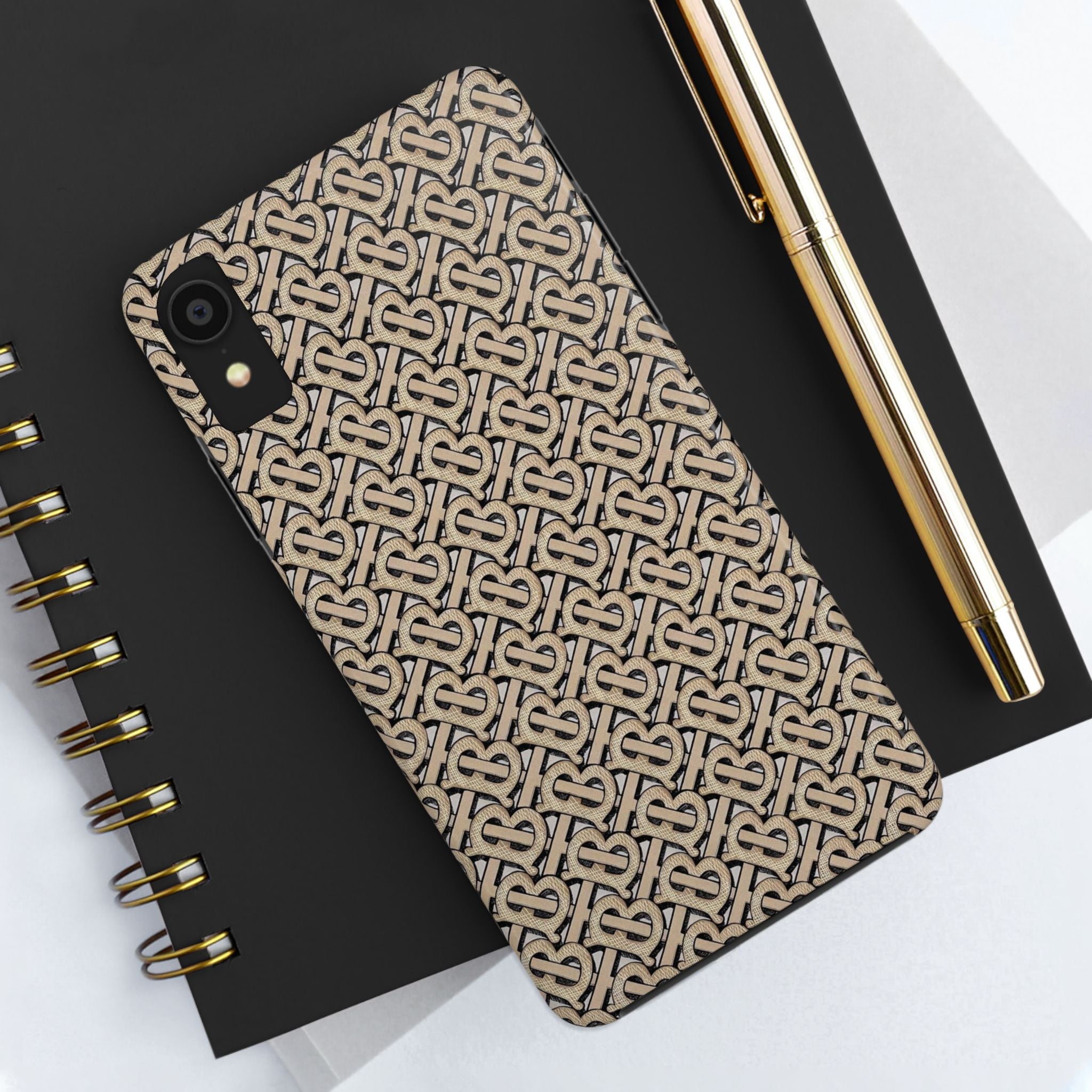 Elegant Interwoven Pattern Tough Phone Cases, Stylish Phone Covers, Durable Cases for Everyday Adventures, Gift for Phone Lovers