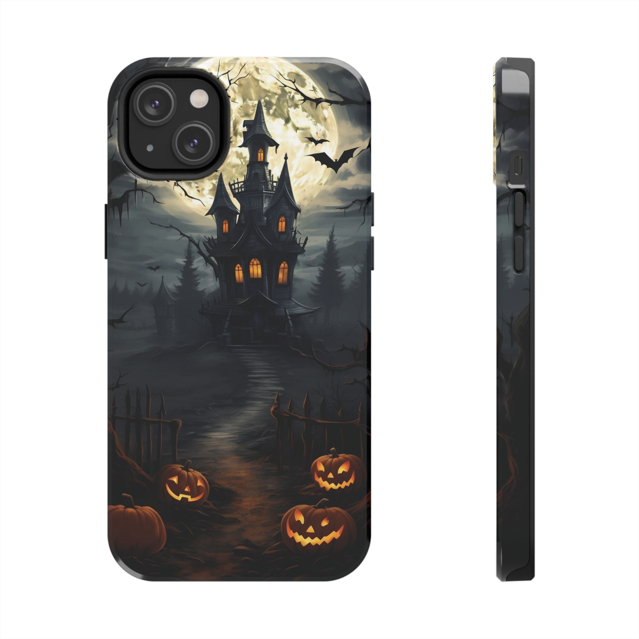 Halloween Haunted House Phone Cases, Tough Cases for Spooky Vibes, Gifts for Halloween Lovers, Ghostly Decor, Fall Accessories