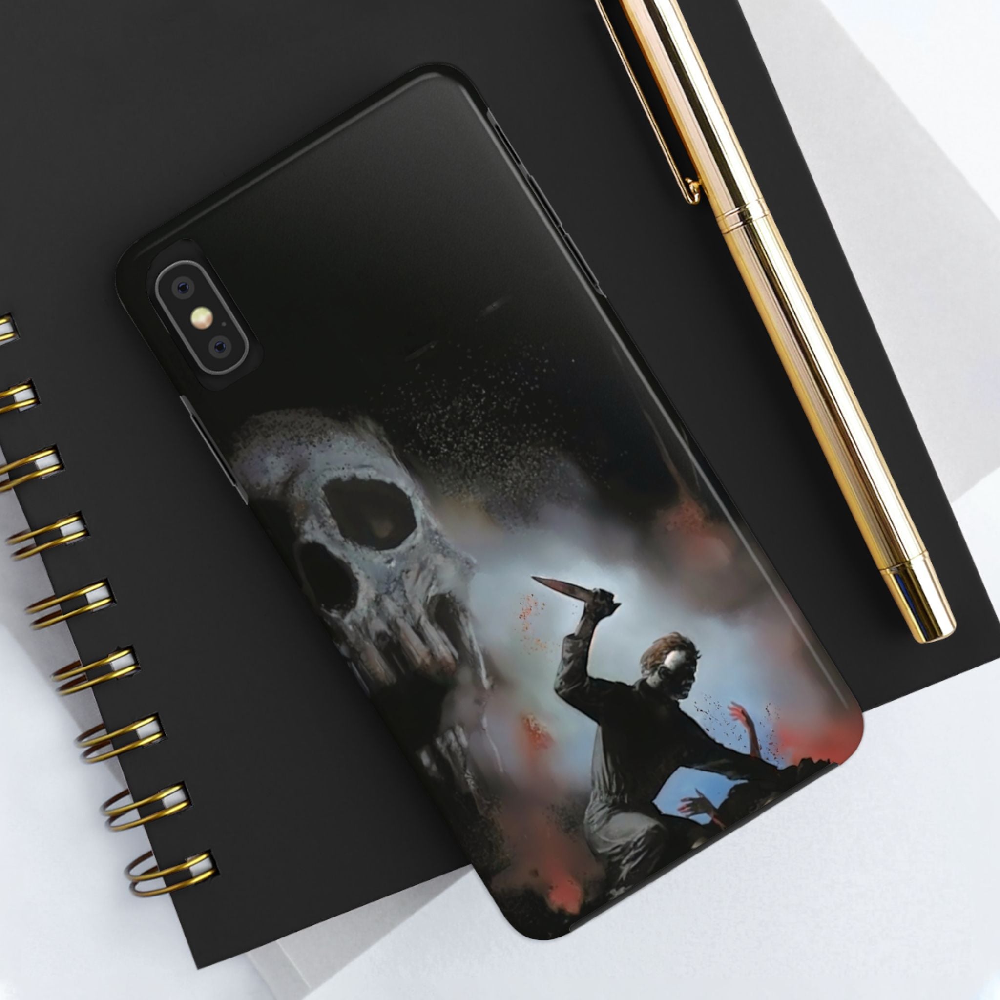 Gritty Horror Phone Cases for Fans, Tough Phone Cover, Unique Gift, Scary Design, Halloween Accessory, Movie Memorabilia
