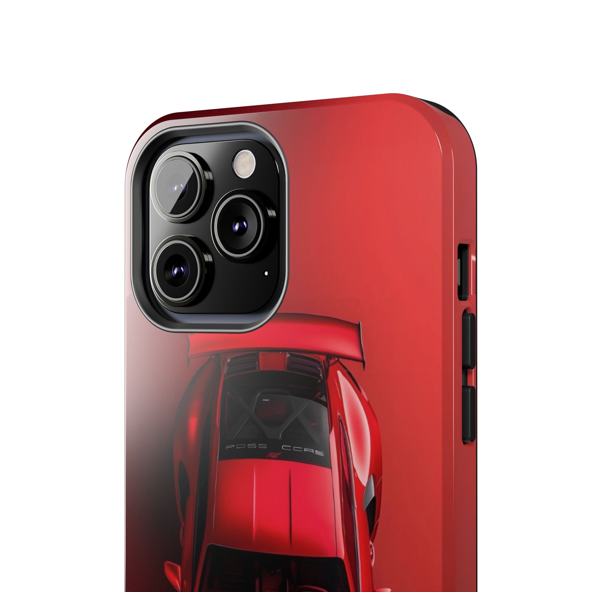 Sleek Sports Car Phone Cases for Automotive Enthusiasts, Durable Phone Covers, Car Lover Gifts, Stylish Tech Accessories, Red Racing Design