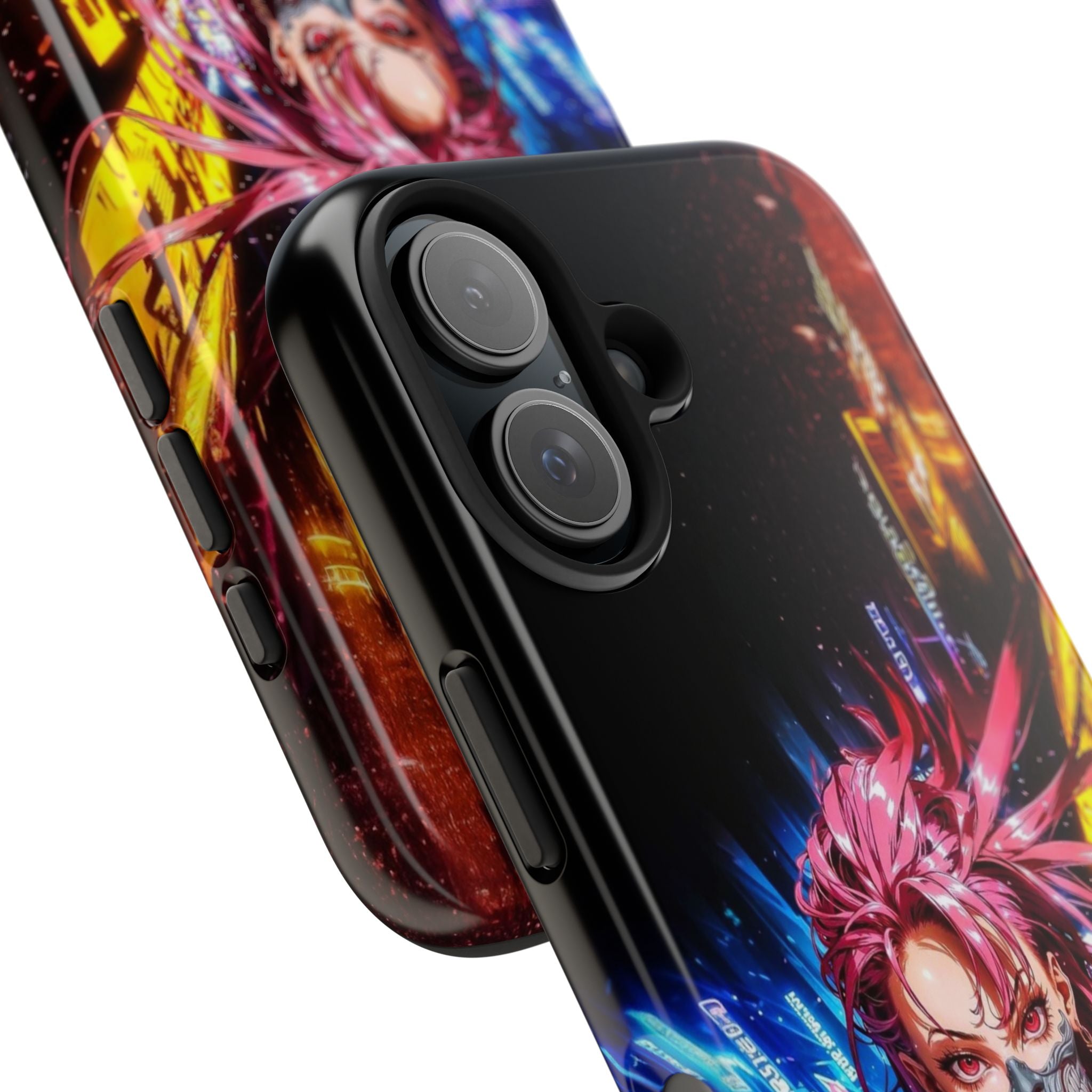 Vibrant Art Phone Case, Tough Phone Cases, Anime Phone Cover, Stylish Phone Protector, Unique Gift for Gamers, Colorful Accessory