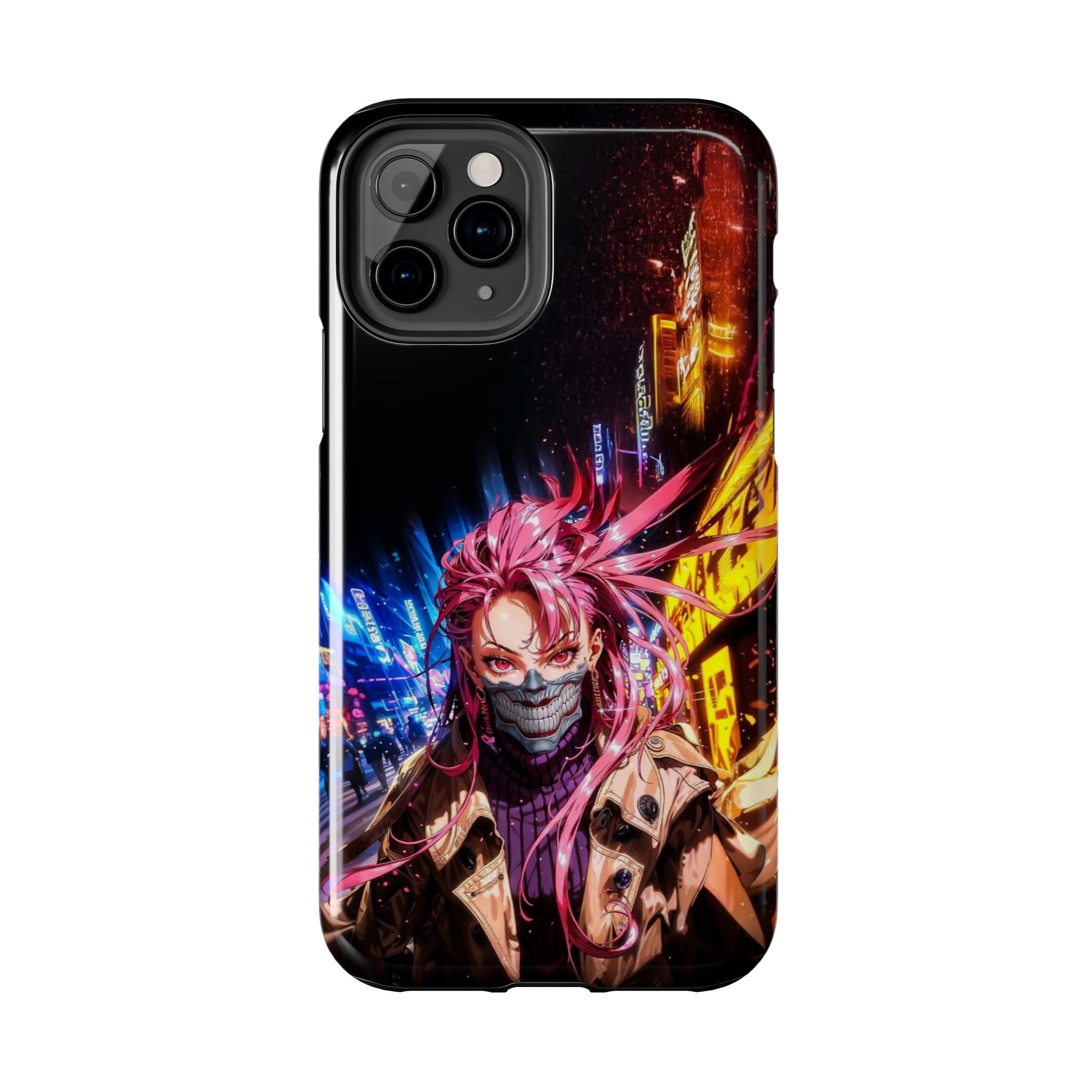 Vibrant Art Phone Case, Tough Phone Cases, Anime Phone Cover, Stylish Phone Protector, Unique Gift for Gamers, Colorful Accessory