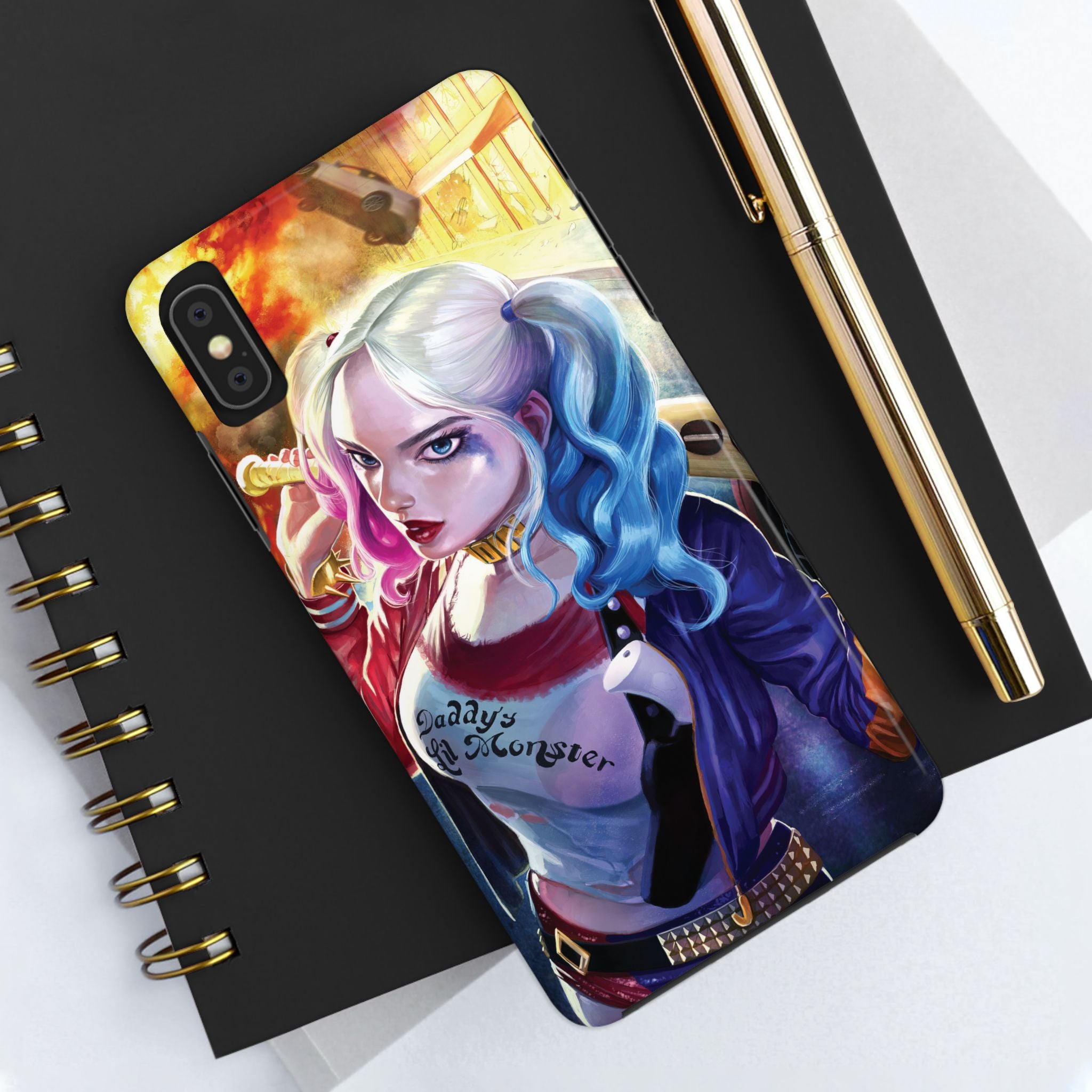Harley Quinn Tough Phone Cases, Stylish Phone Protector for Women, Anime Style Mobile Cover, Unique Gift for Gamers, Pop Culture Accessories