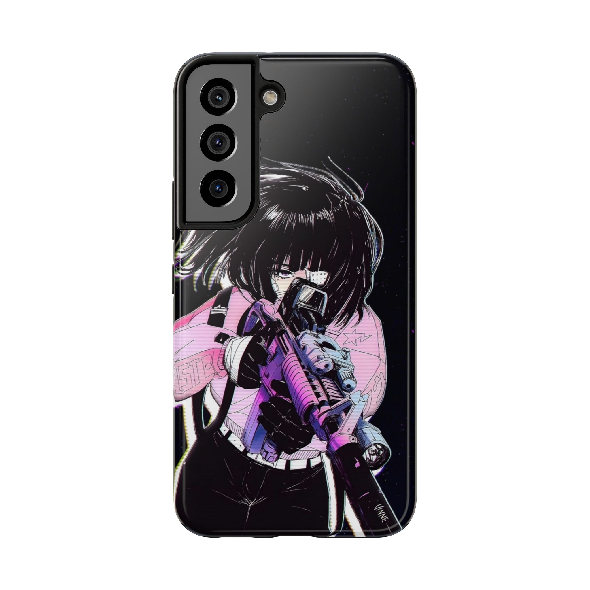 Anime-Style Tough Phone Cases with Edgy Designs, Perfect for Gamers, Cyberpunk Lovers, Gifts for Birthdays, Holidays, and Cosplay