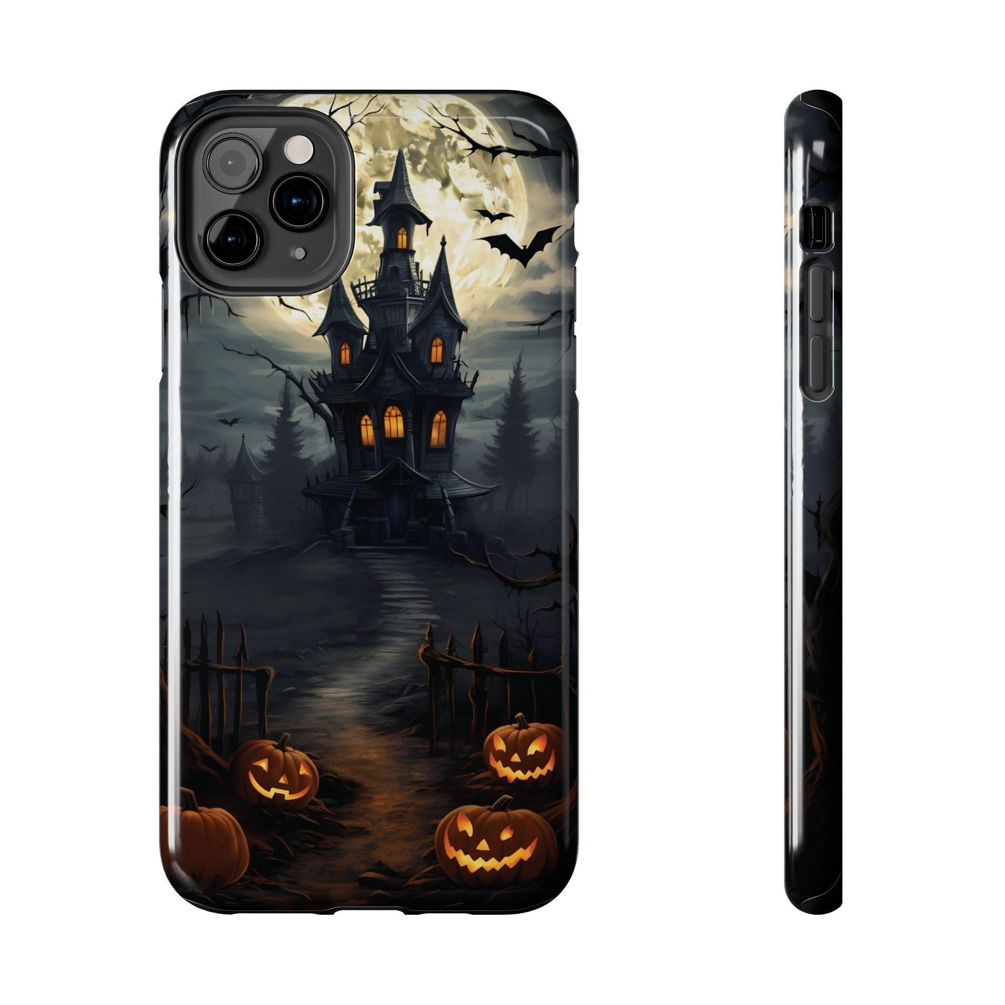Halloween Haunted House Phone Cases, Tough Cases for Spooky Vibes, Gifts for Halloween Lovers, Ghostly Decor, Fall Accessories