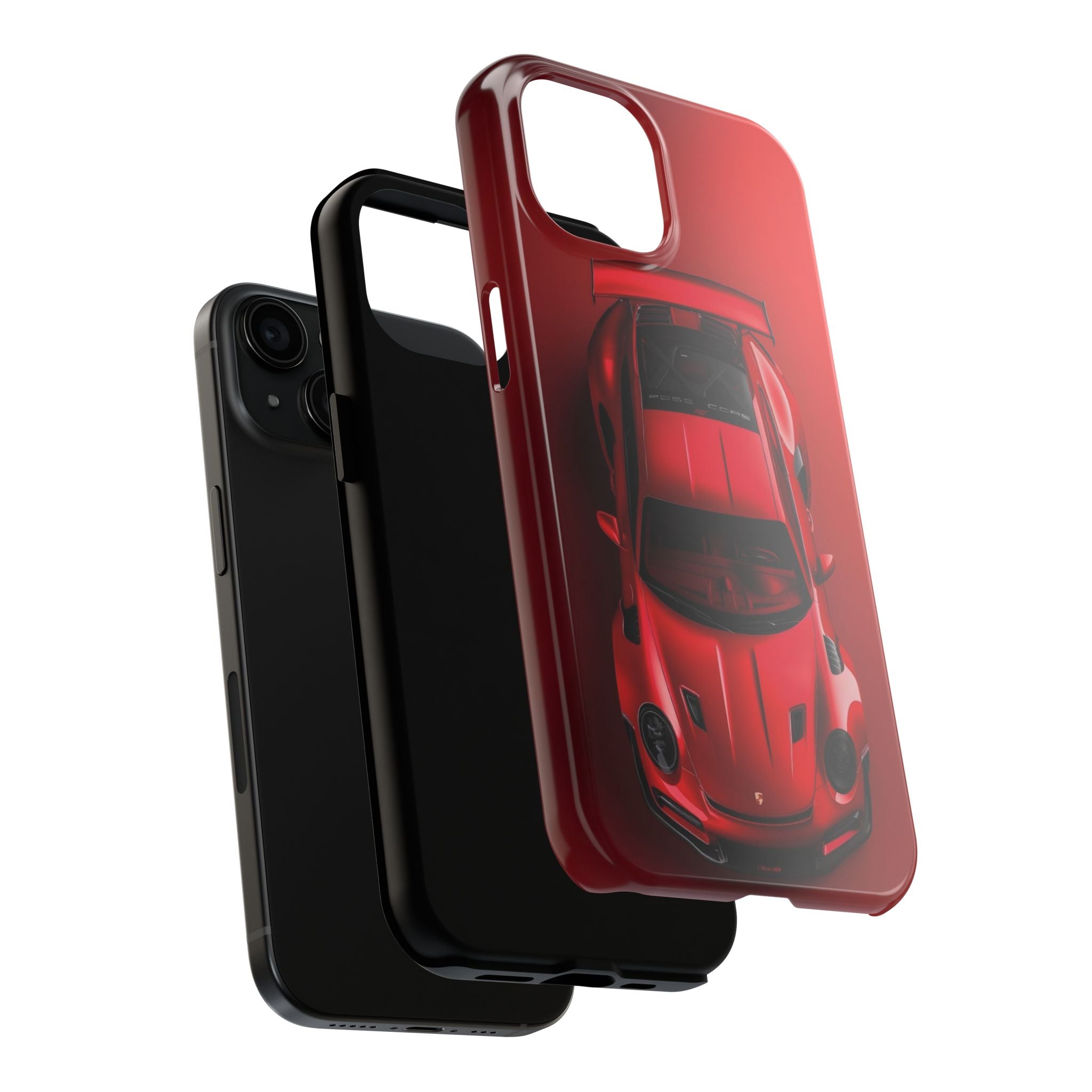 Sleek Sports Car Phone Cases for Automotive Enthusiasts, Durable Phone Covers, Car Lover Gifts, Stylish Tech Accessories, Red Racing Design