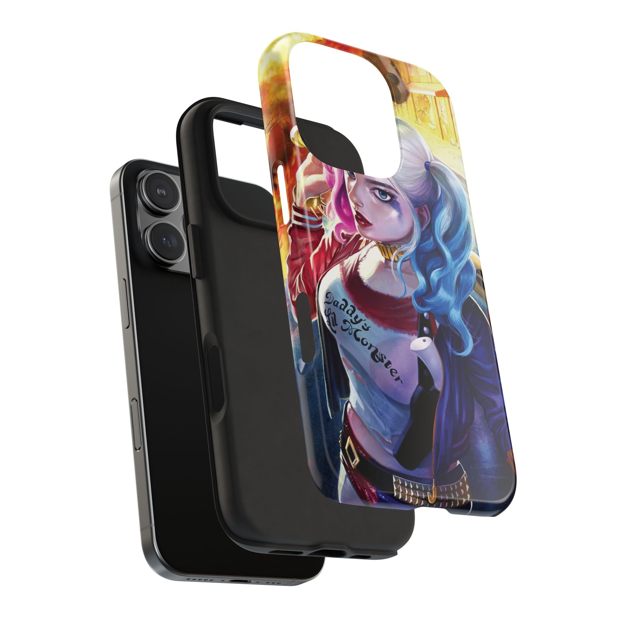 Harley Quinn Tough Phone Cases, Stylish Phone Protector for Women, Anime Style Mobile Cover, Unique Gift for Gamers, Pop Culture Accessories