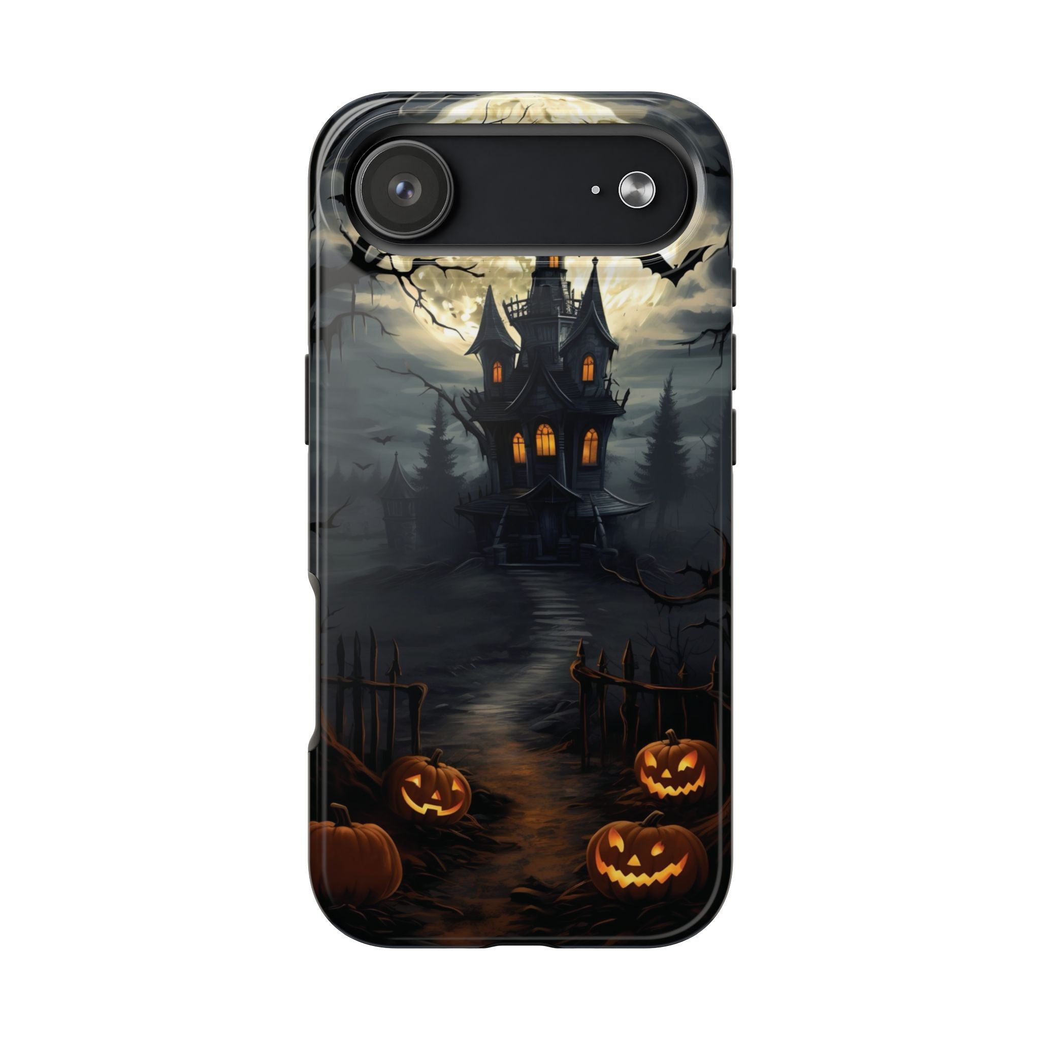 Halloween Haunted House Phone Cases, Tough Cases for Spooky Vibes, Gifts for Halloween Lovers, Ghostly Decor, Fall Accessories