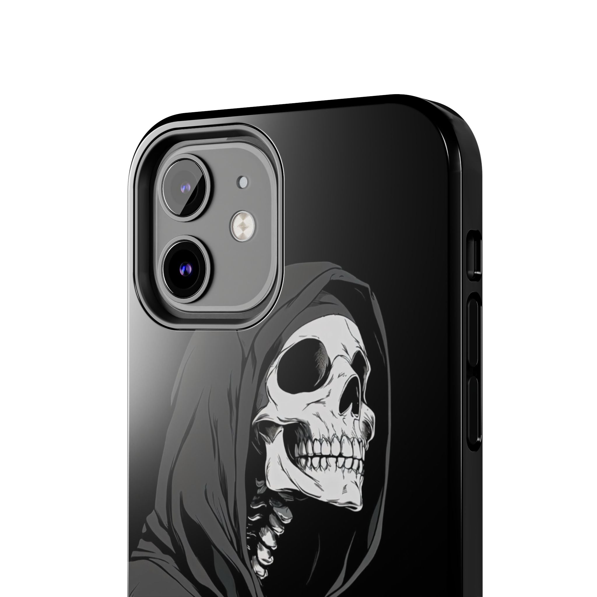 Edgy Skull Phone Cases, Protective Phone Cover, Goth Aesthetic, Halloween Decor, Unique Gift