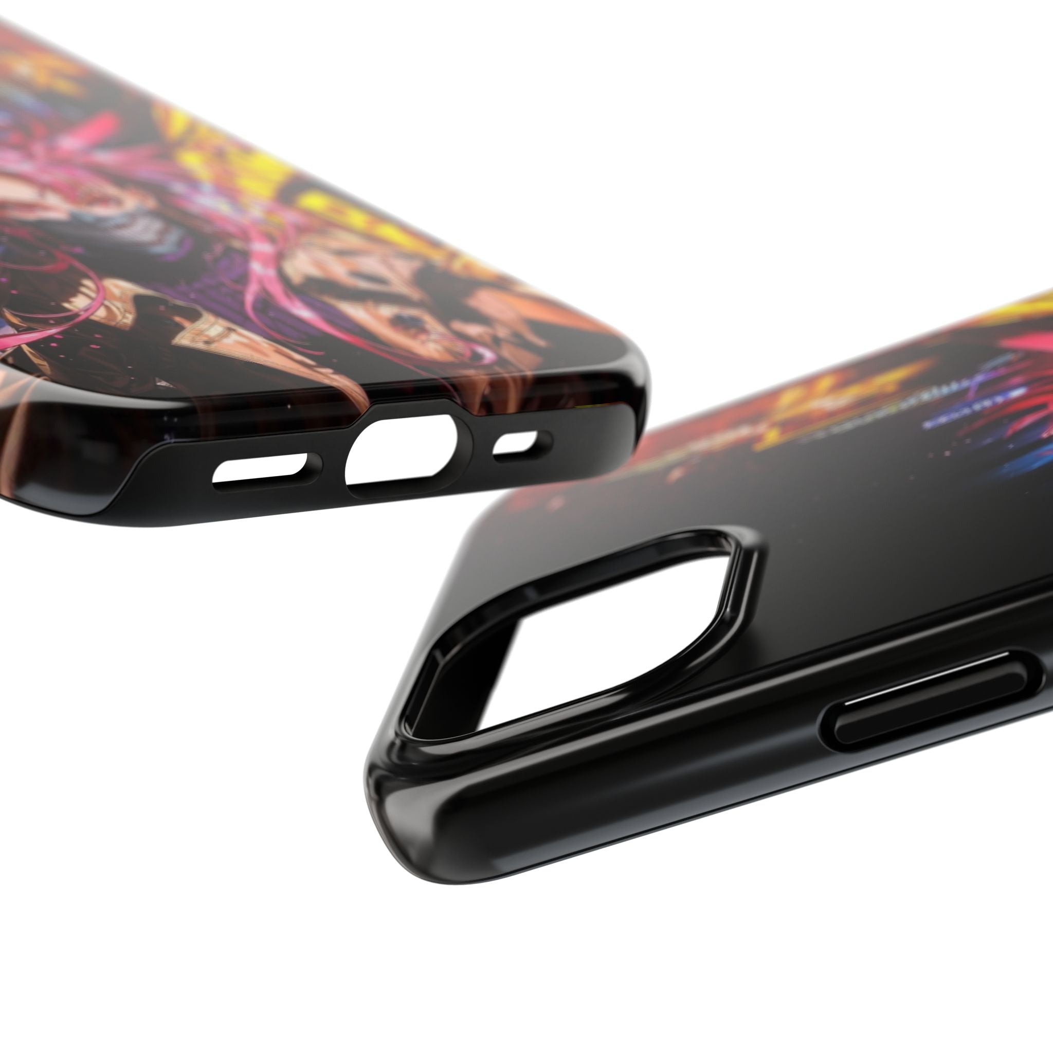 Vibrant Art Phone Case, Tough Phone Cases, Anime Phone Cover, Stylish Phone Protector, Unique Gift for Gamers, Colorful Accessory