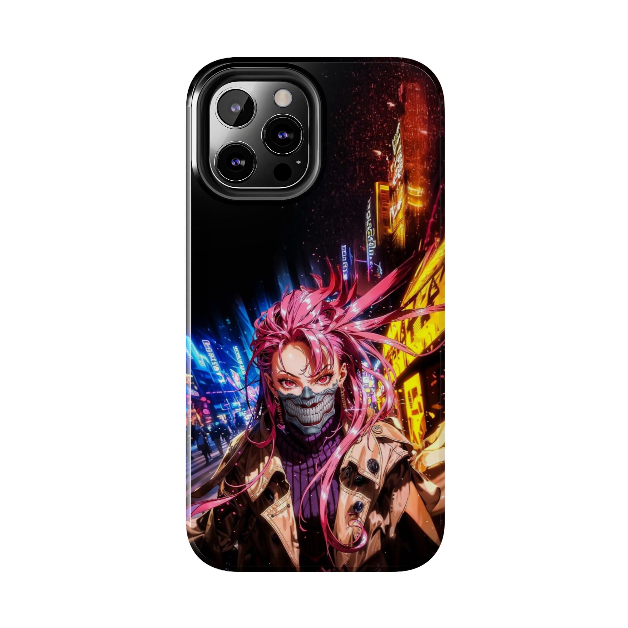 Vibrant Art Phone Case, Tough Phone Cases, Anime Phone Cover, Stylish Phone Protector, Unique Gift for Gamers, Colorful Accessory