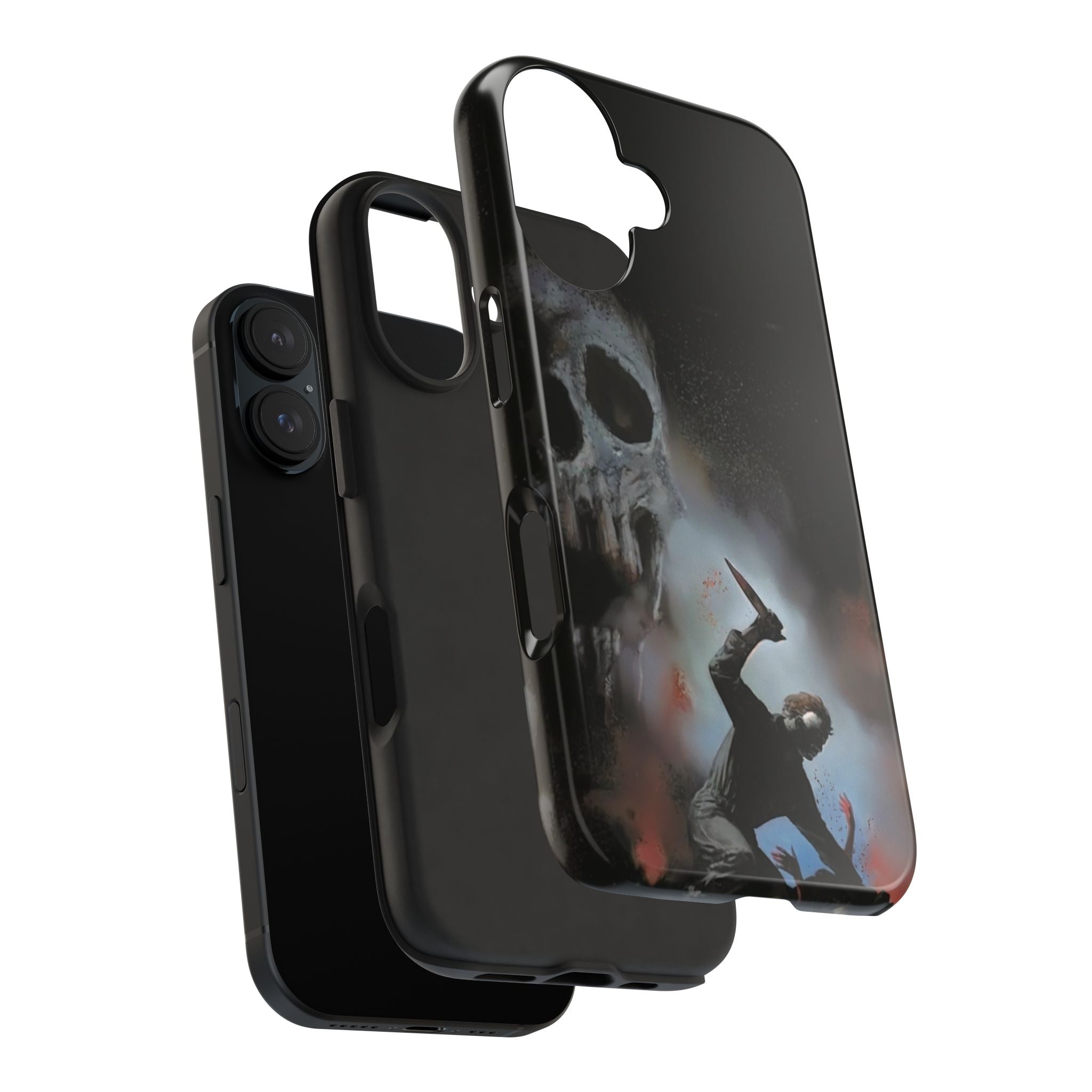 Gritty Horror Phone Cases for Fans, Tough Phone Cover, Unique Gift, Scary Design, Halloween Accessory, Movie Memorabilia