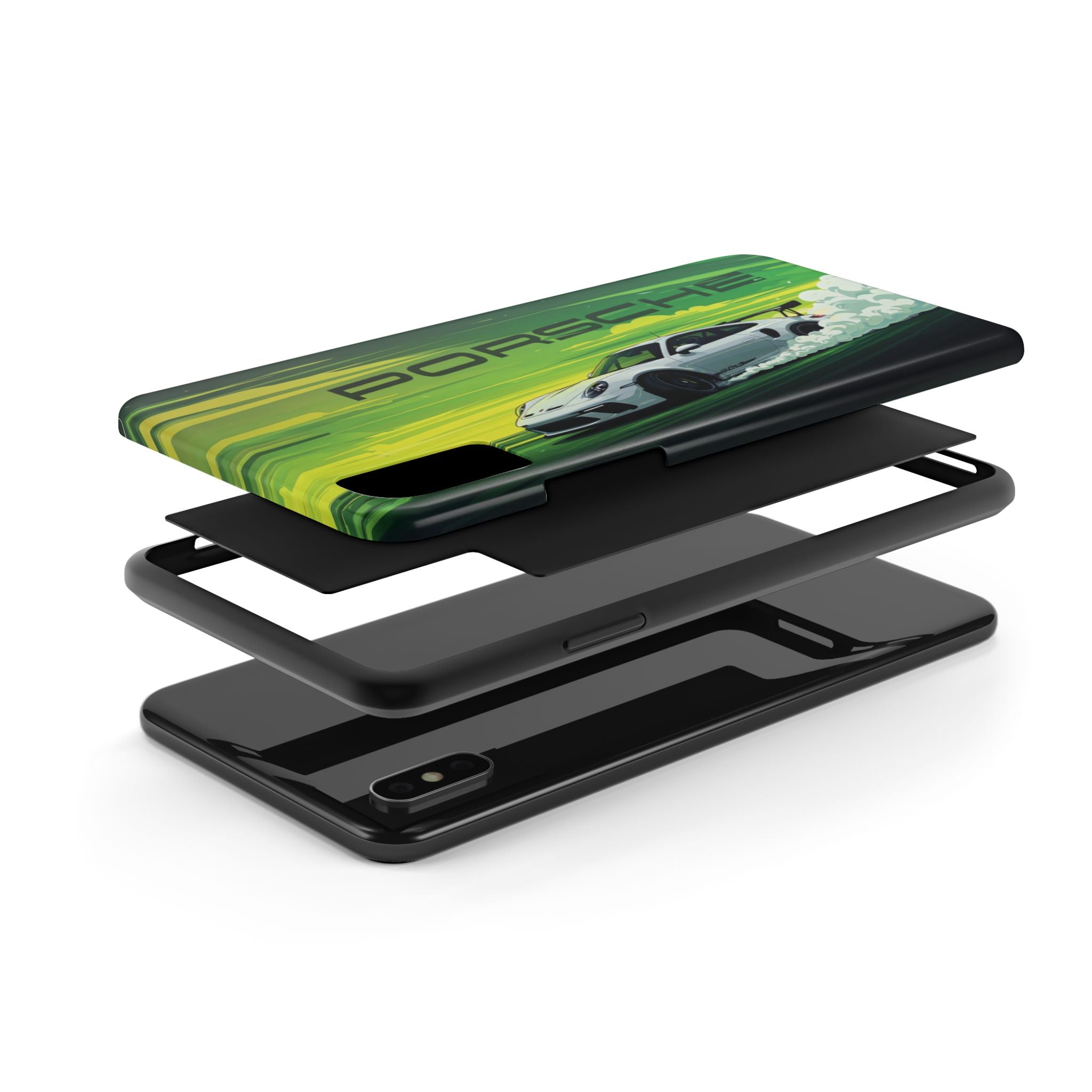 Porsche Tough Phone Cases, Luxury Car Accessories, Durable Phone Cover, Auto Enthusiast Gift, Sports Car Merchandise