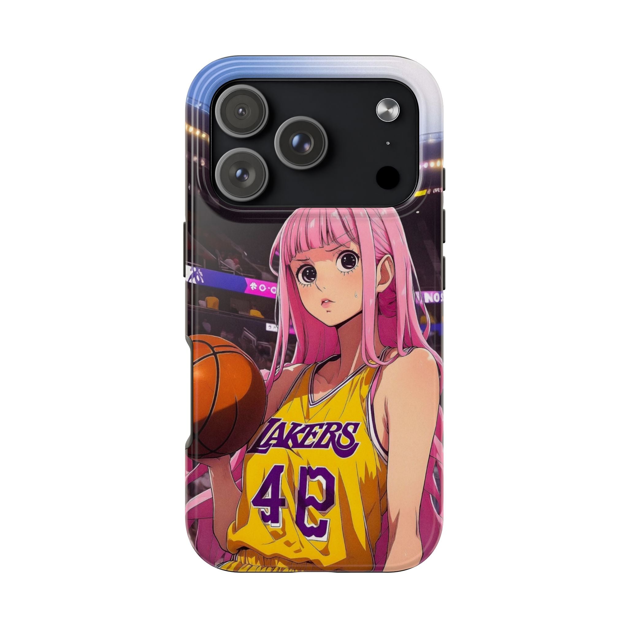 Sporty Anime Phone Cases - Tough Protection, Unique Basketball Design, Gift for Fans, Durable Soft Case, Perfect for Sports Lovers