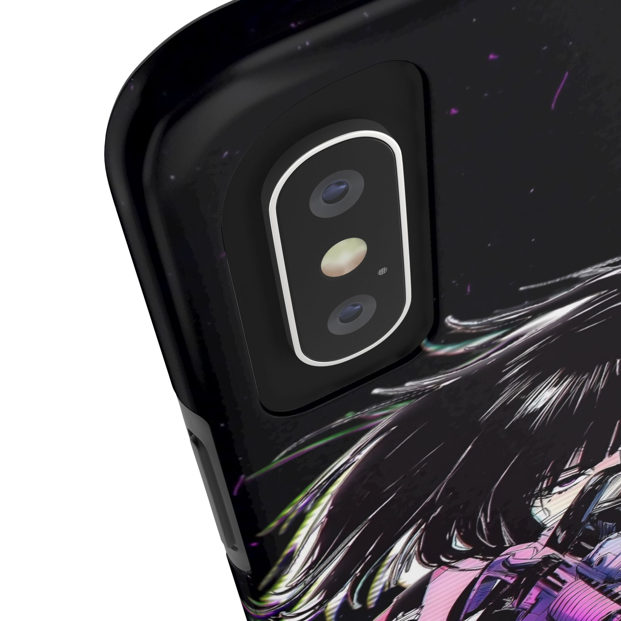 Anime-Style Tough Phone Cases with Edgy Designs, Perfect for Gamers, Cyberpunk Lovers, Gifts for Birthdays, Holidays, and Cosplay