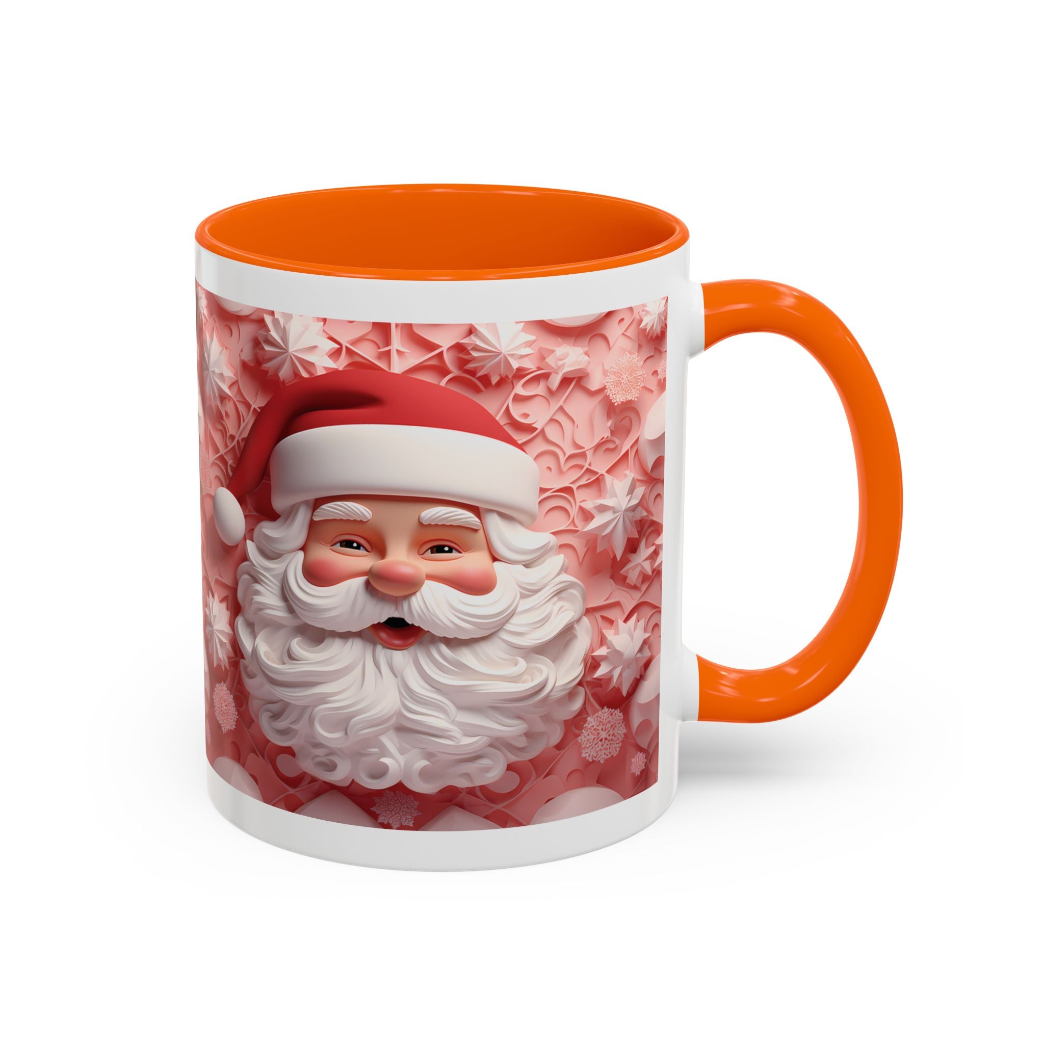 Festive Santa Coffee Mug, Christmas Mug, Holiday Gift, Winter Decoration, Cute Santa Artwork, Hot Cocoa Cup