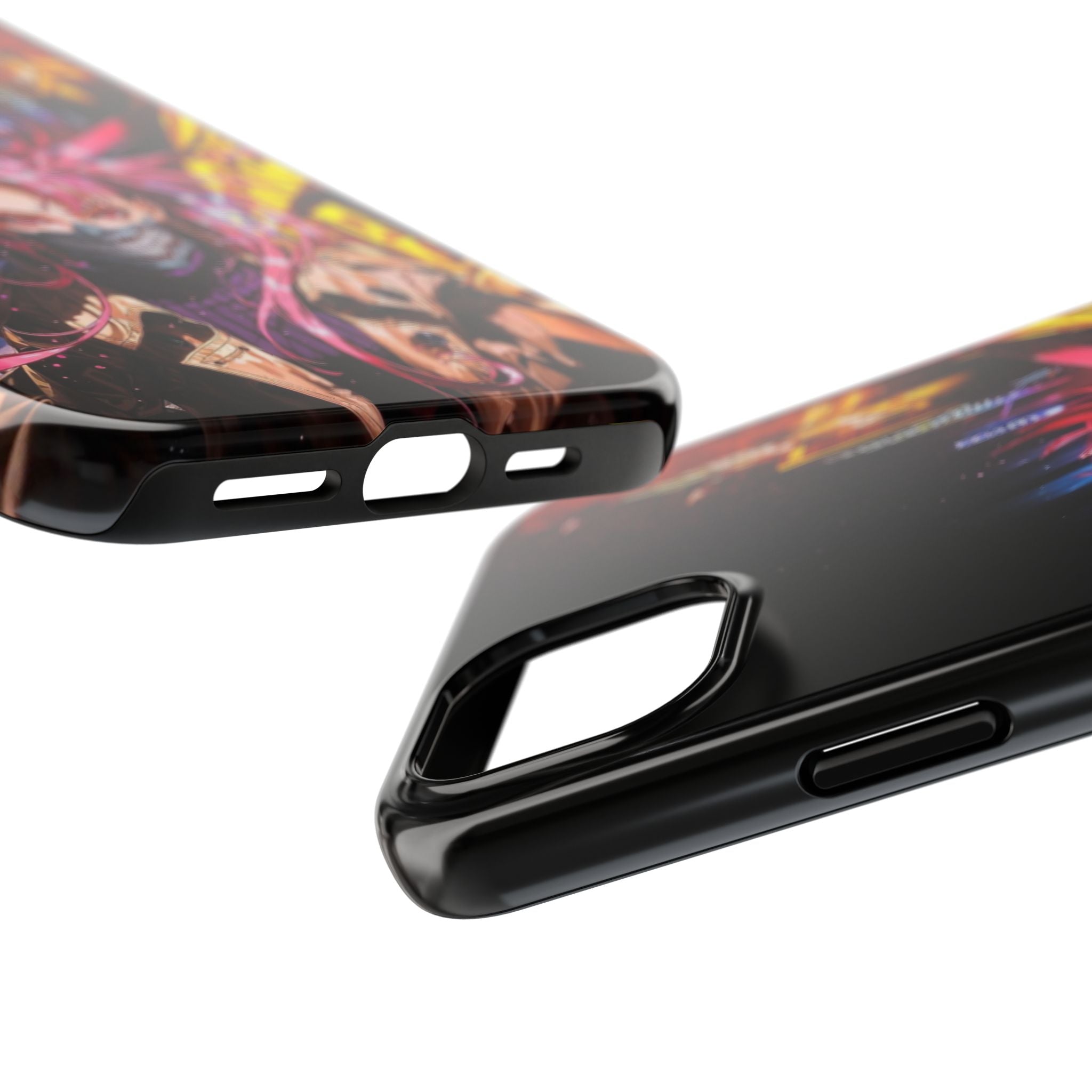 Vibrant Art Phone Case, Tough Phone Cases, Anime Phone Cover, Stylish Phone Protector, Unique Gift for Gamers, Colorful Accessory