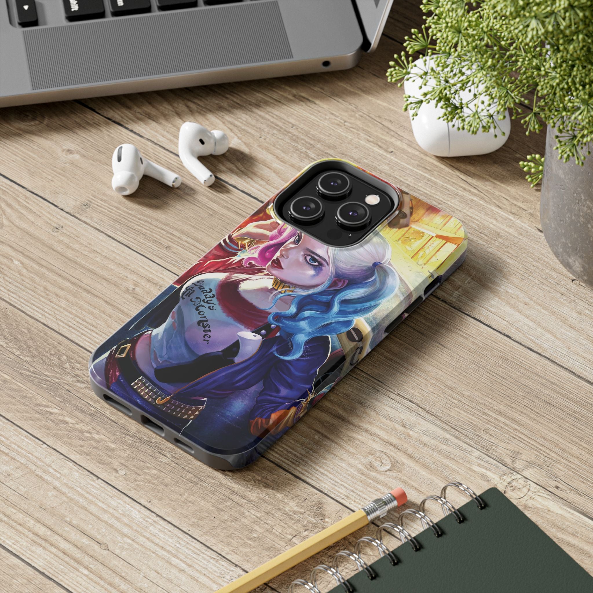 Harley Quinn Tough Phone Cases, Stylish Phone Protector for Women, Anime Style Mobile Cover, Unique Gift for Gamers, Pop Culture Accessories