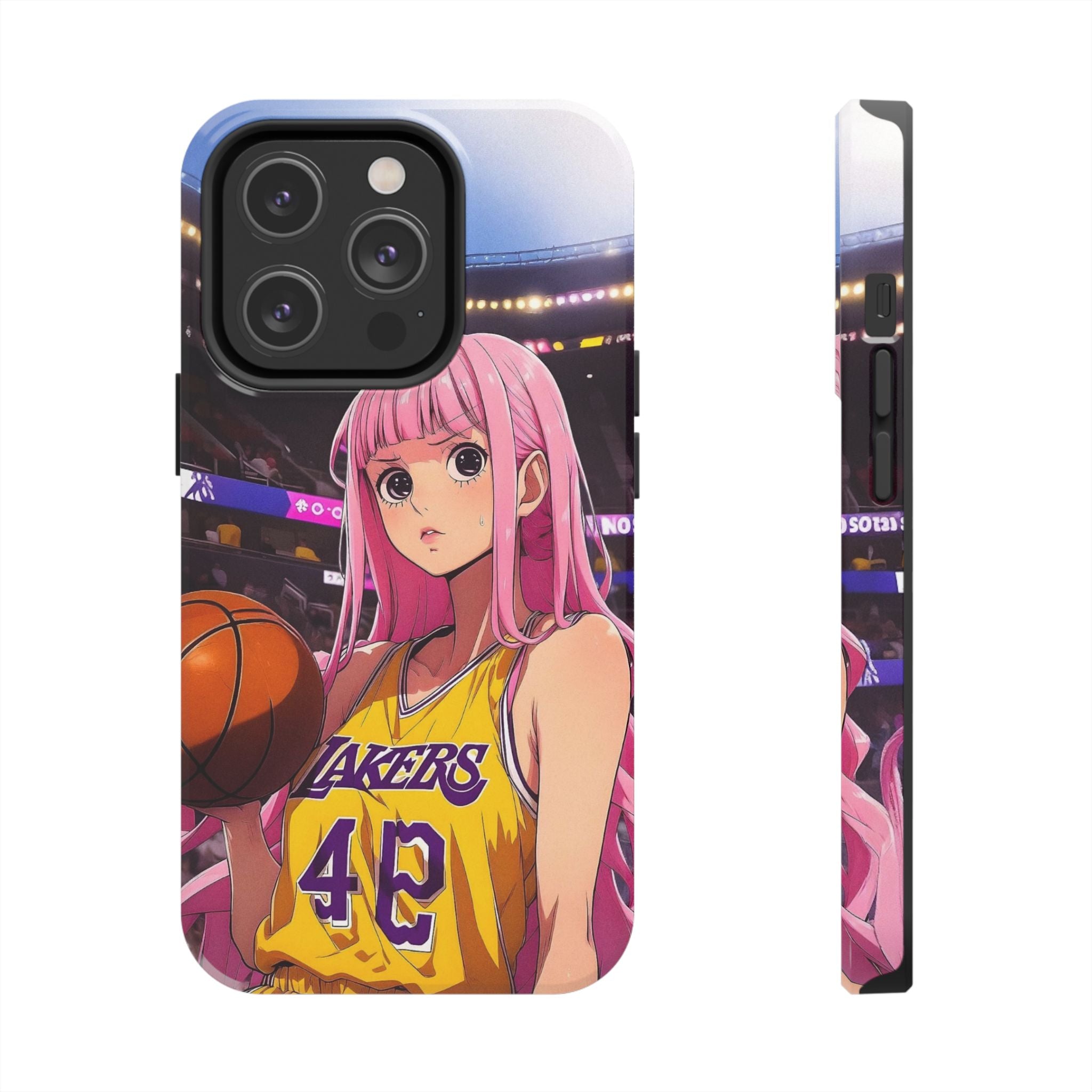 Sporty Anime Phone Cases - Tough Protection, Unique Basketball Design, Gift for Fans, Durable Soft Case, Perfect for Sports Lovers