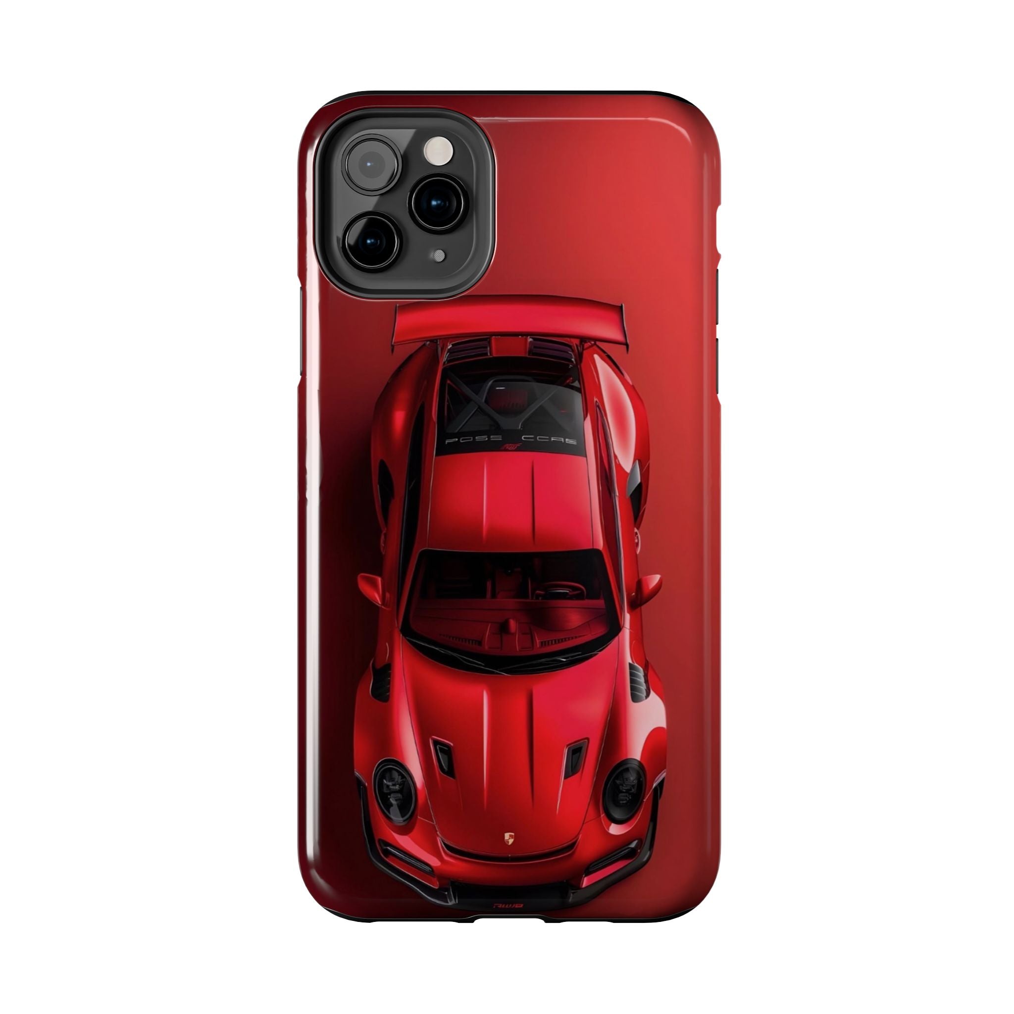 Sleek Sports Car Phone Cases for Automotive Enthusiasts, Durable Phone Covers, Car Lover Gifts, Stylish Tech Accessories, Red Racing Design