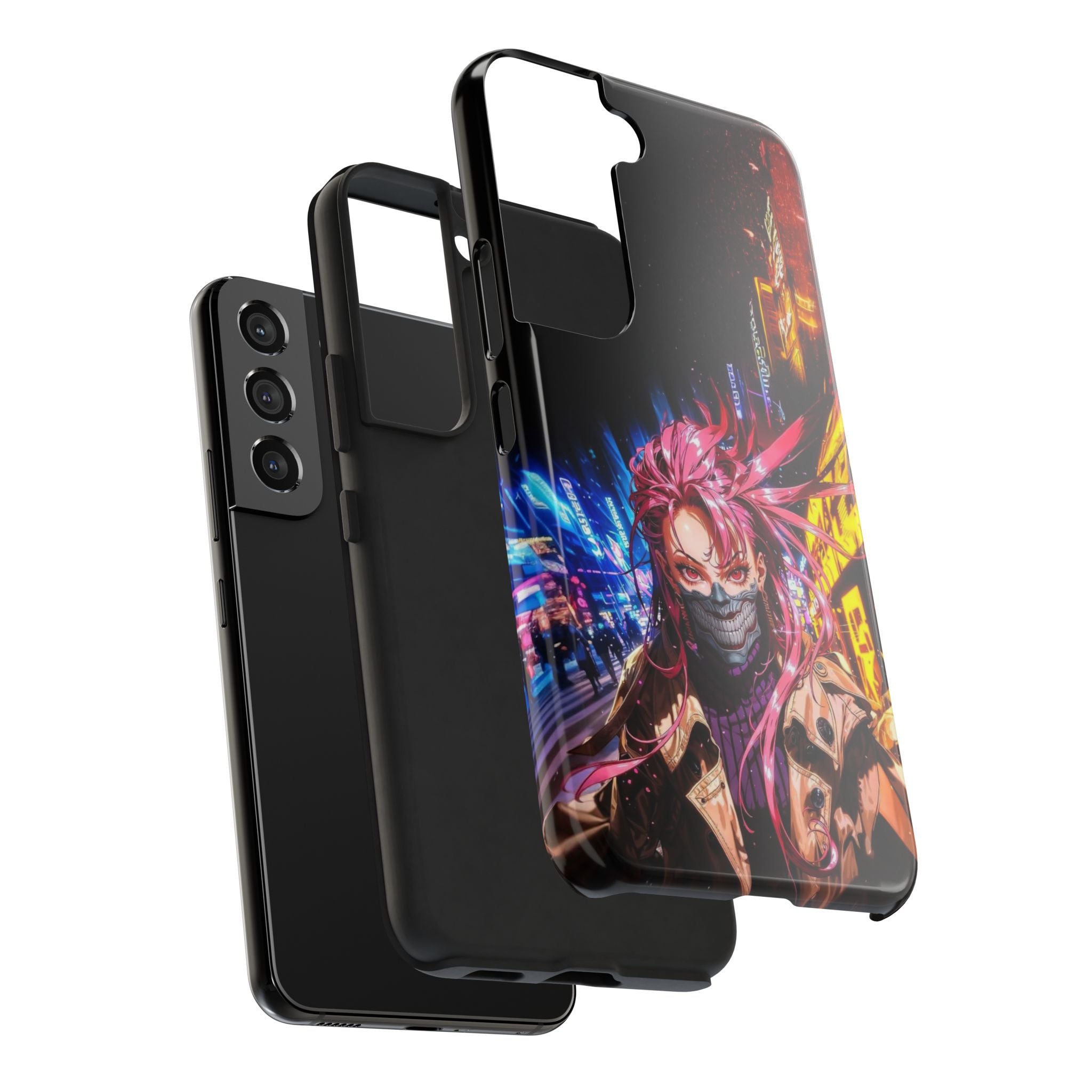 Vibrant Art Phone Case, Tough Phone Cases, Anime Phone Cover, Stylish Phone Protector, Unique Gift for Gamers, Colorful Accessory